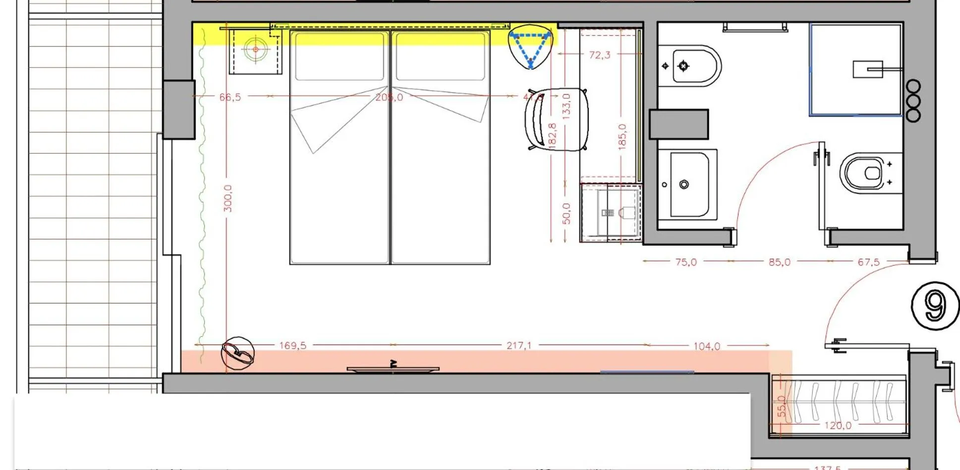 Floor plan in Alla Pergola