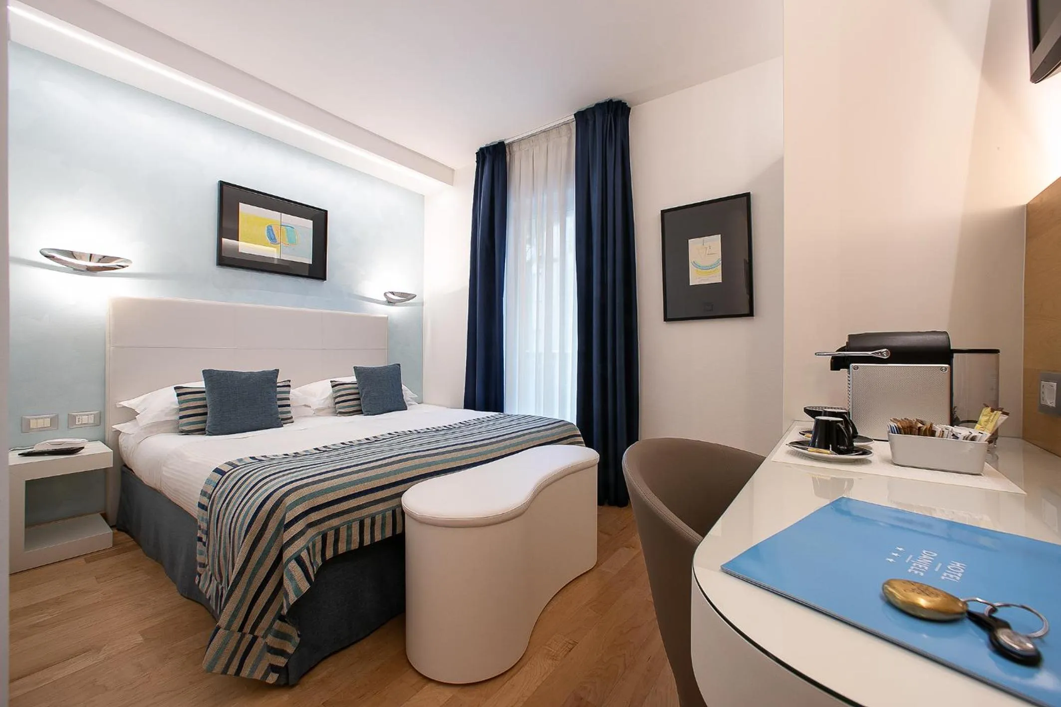 Bed in Hotel Daniele