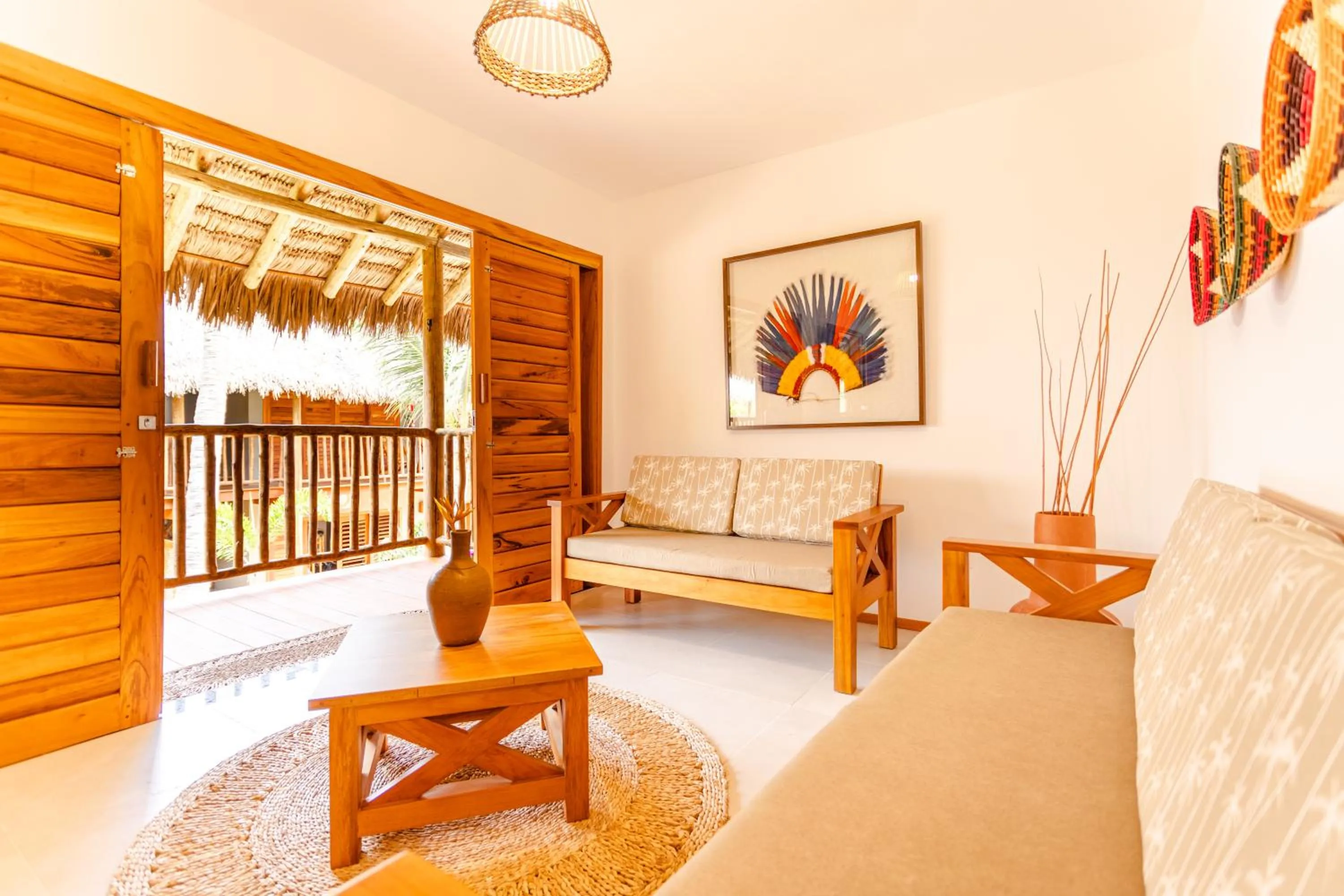 Seating area in UNKUÉ POUSADA FLATS