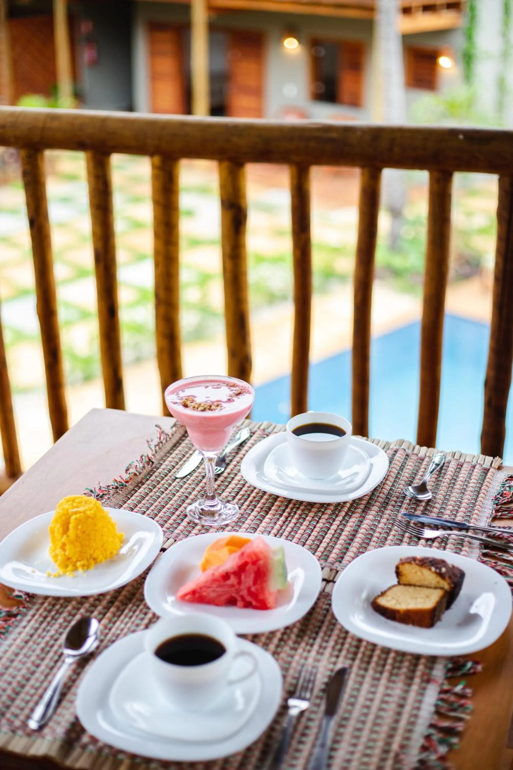 Breakfast in UNKUÉ POUSADA FLATS
