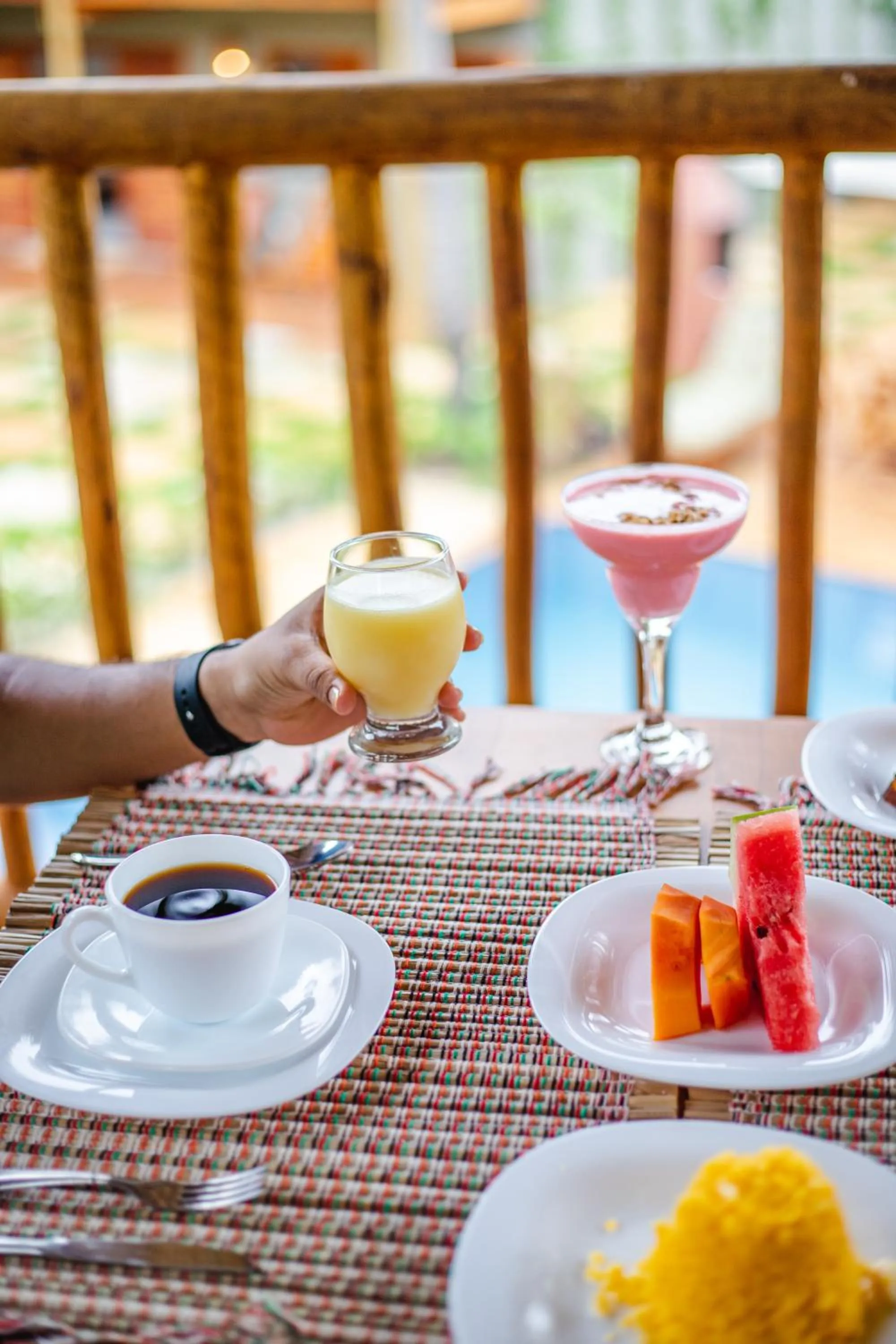 Breakfast in UNKUÉ POUSADA FLATS