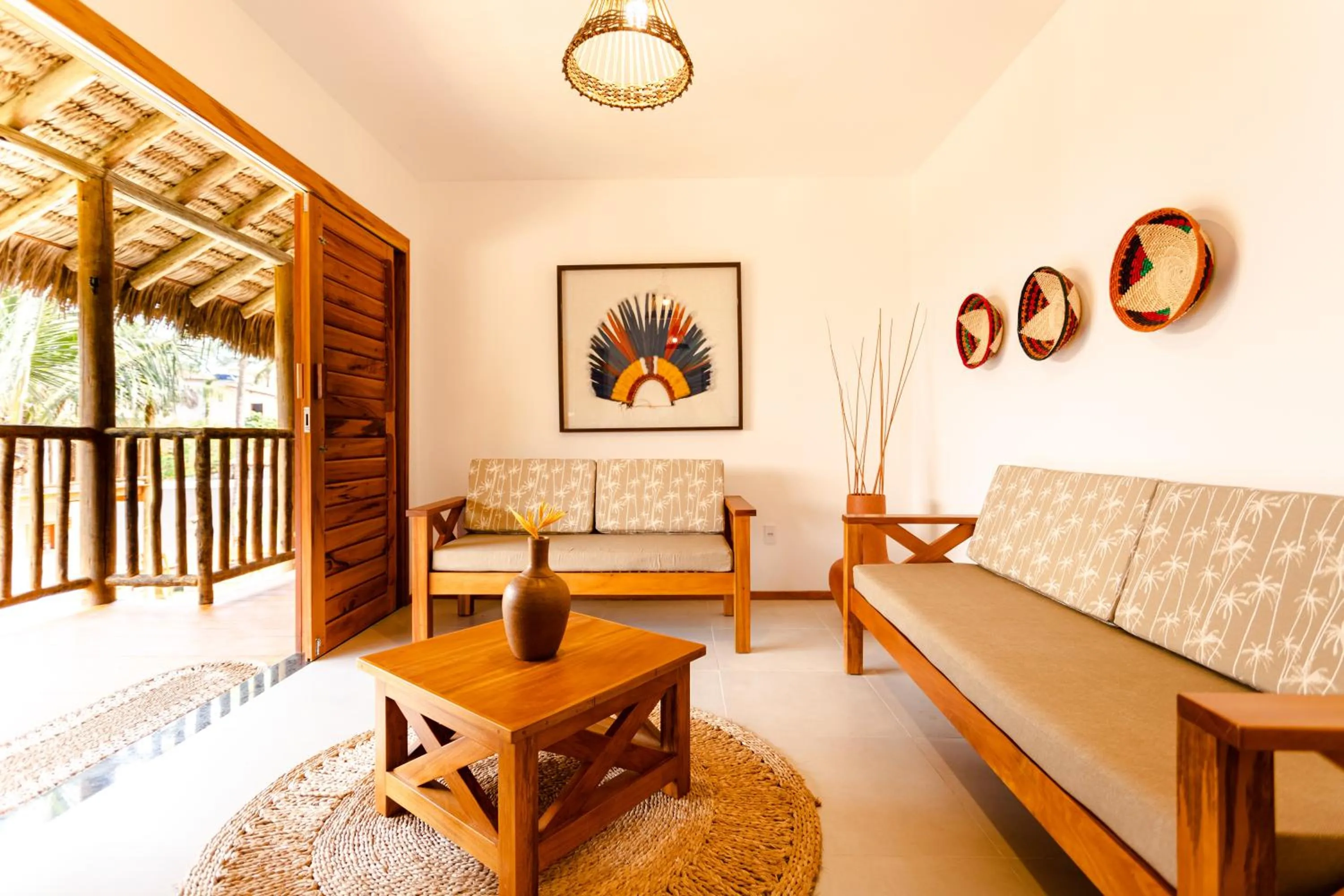 Seating area in UNKUÉ POUSADA FLATS