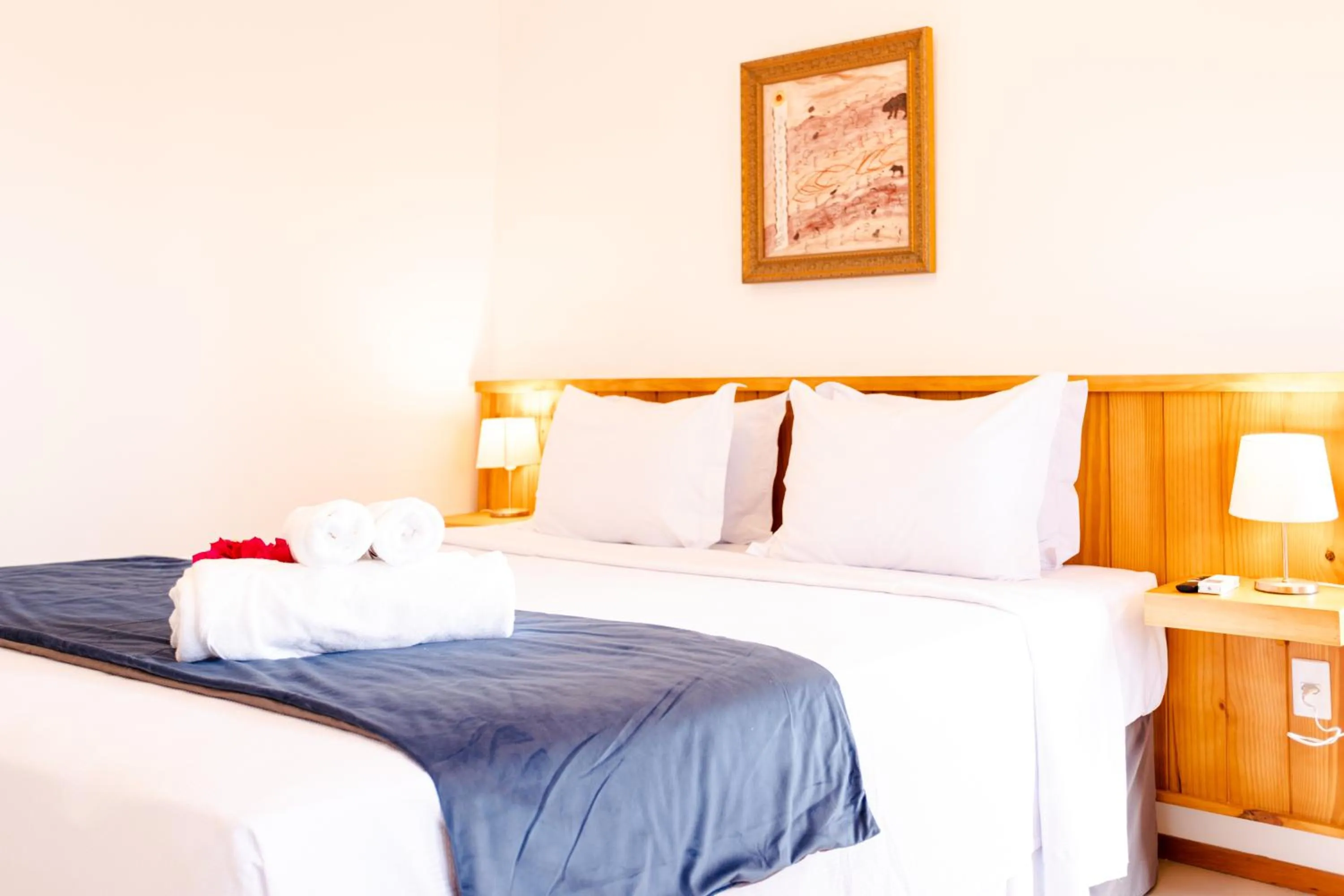 Bed in UNKUÉ POUSADA FLATS