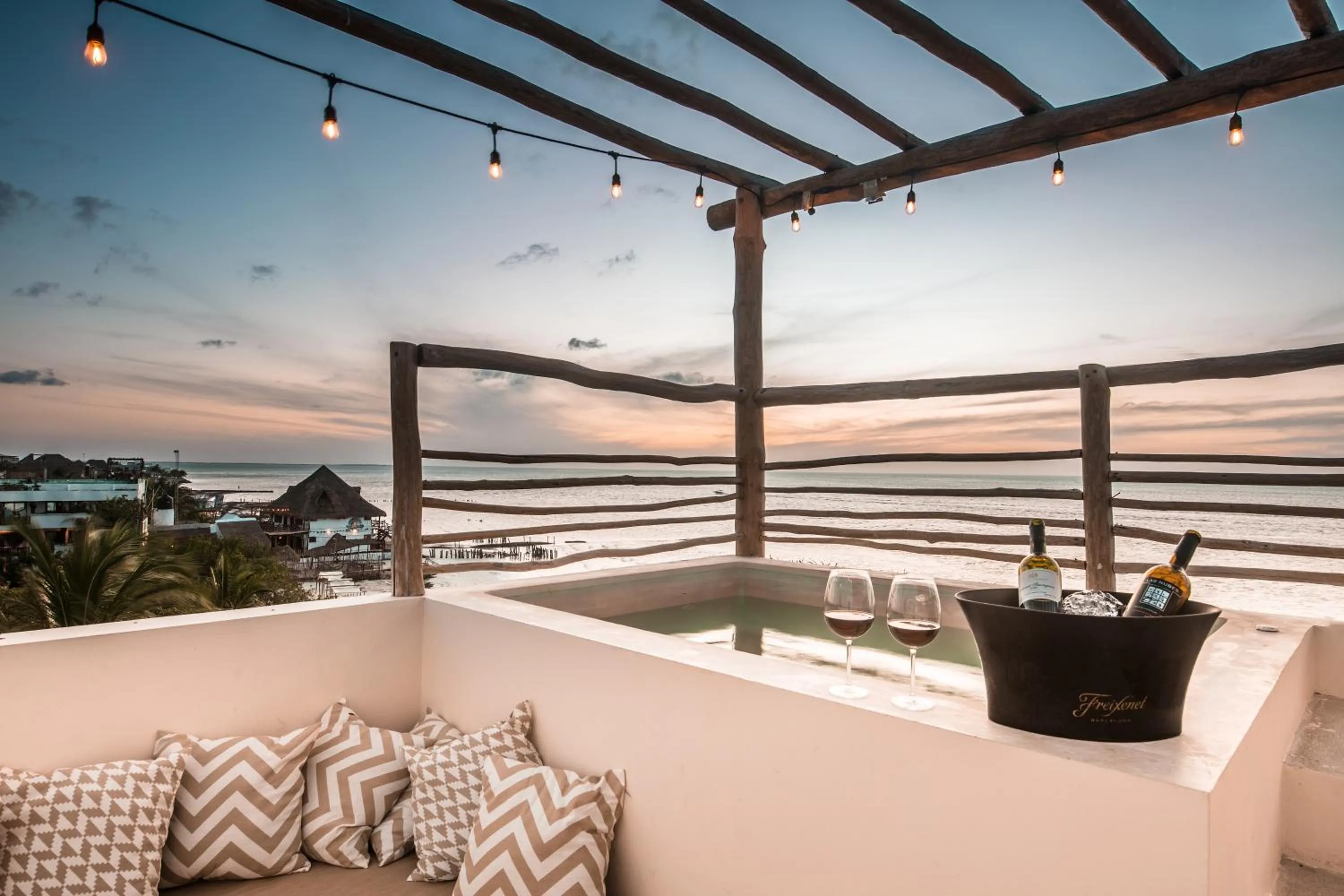 Balcony/Terrace in Hotel Boutique Casa Muuch Holbox