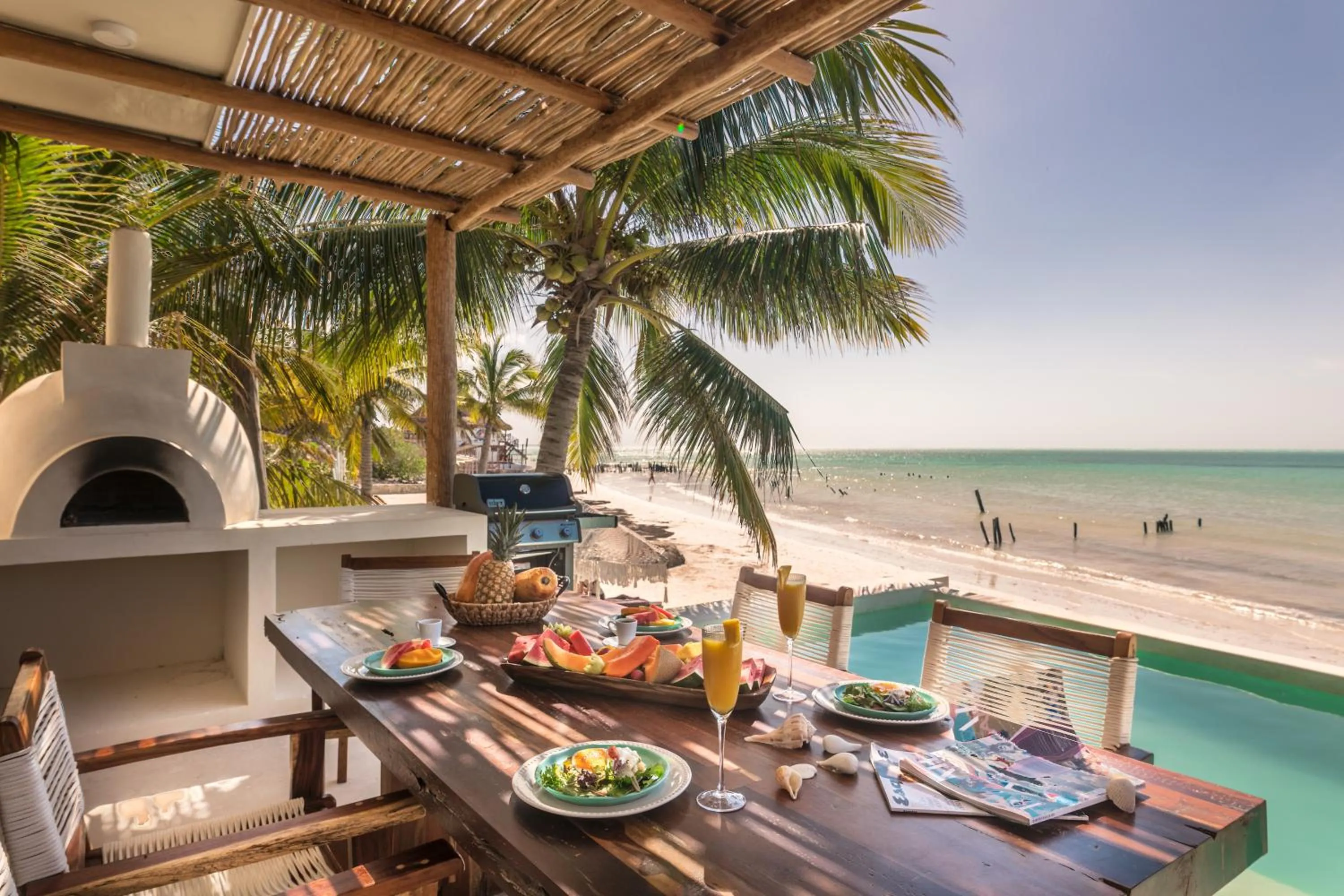 BBQ facilities in Hotel Boutique Casa Muuch Holbox