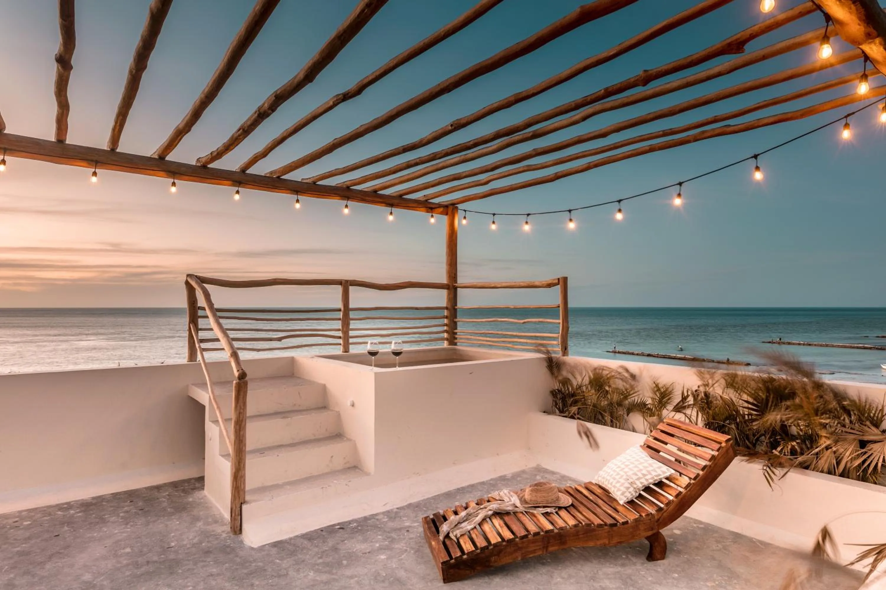 Balcony/Terrace in Hotel Boutique Casa Muuch Holbox