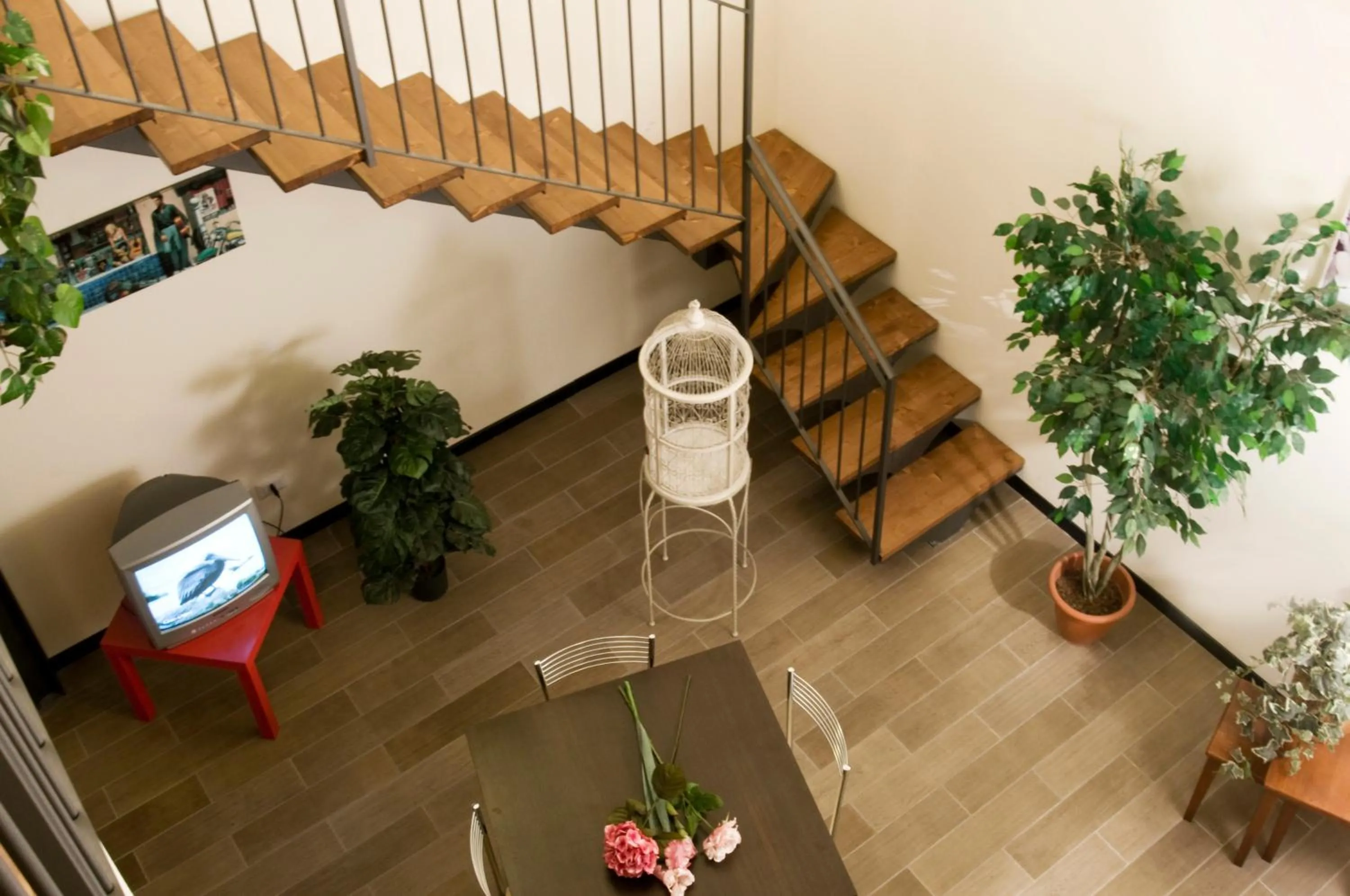 Living room in Argentiere Room Apartments