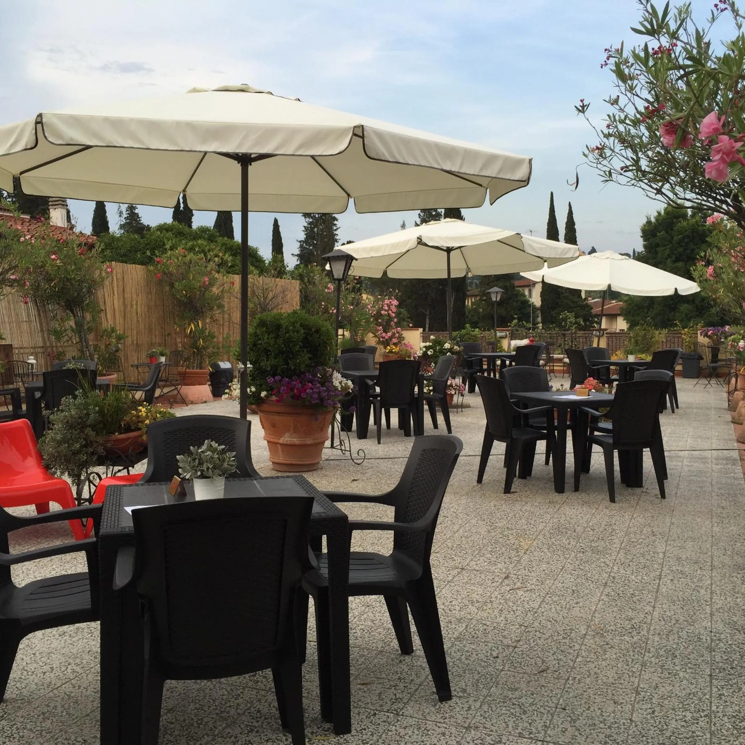 Patio in Argentiere Room Apartments