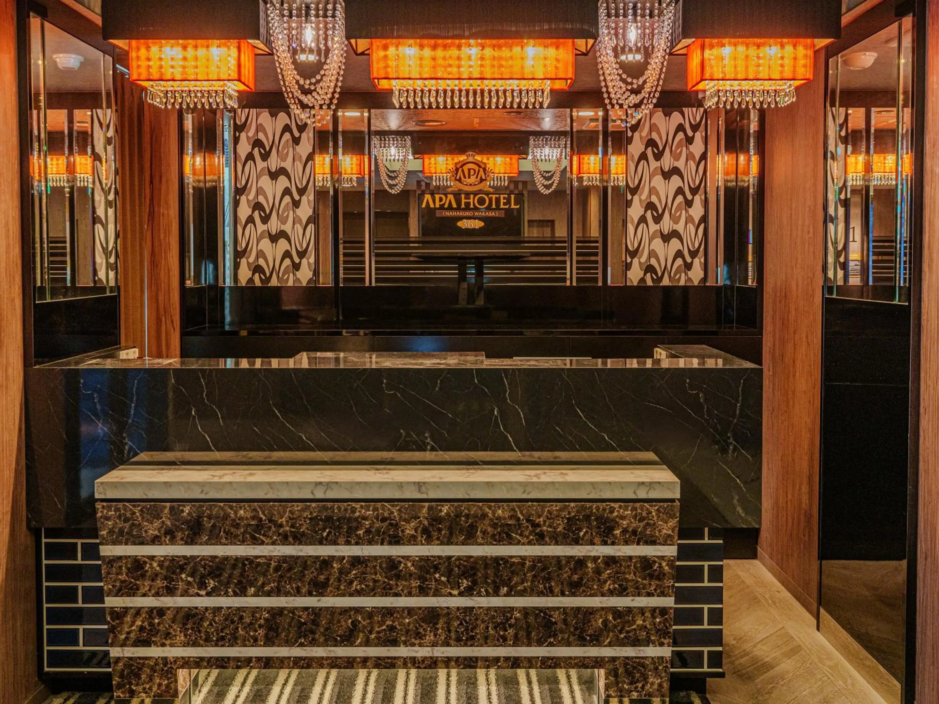 Lobby or reception in APA Hotel Naha Airport Wakasa