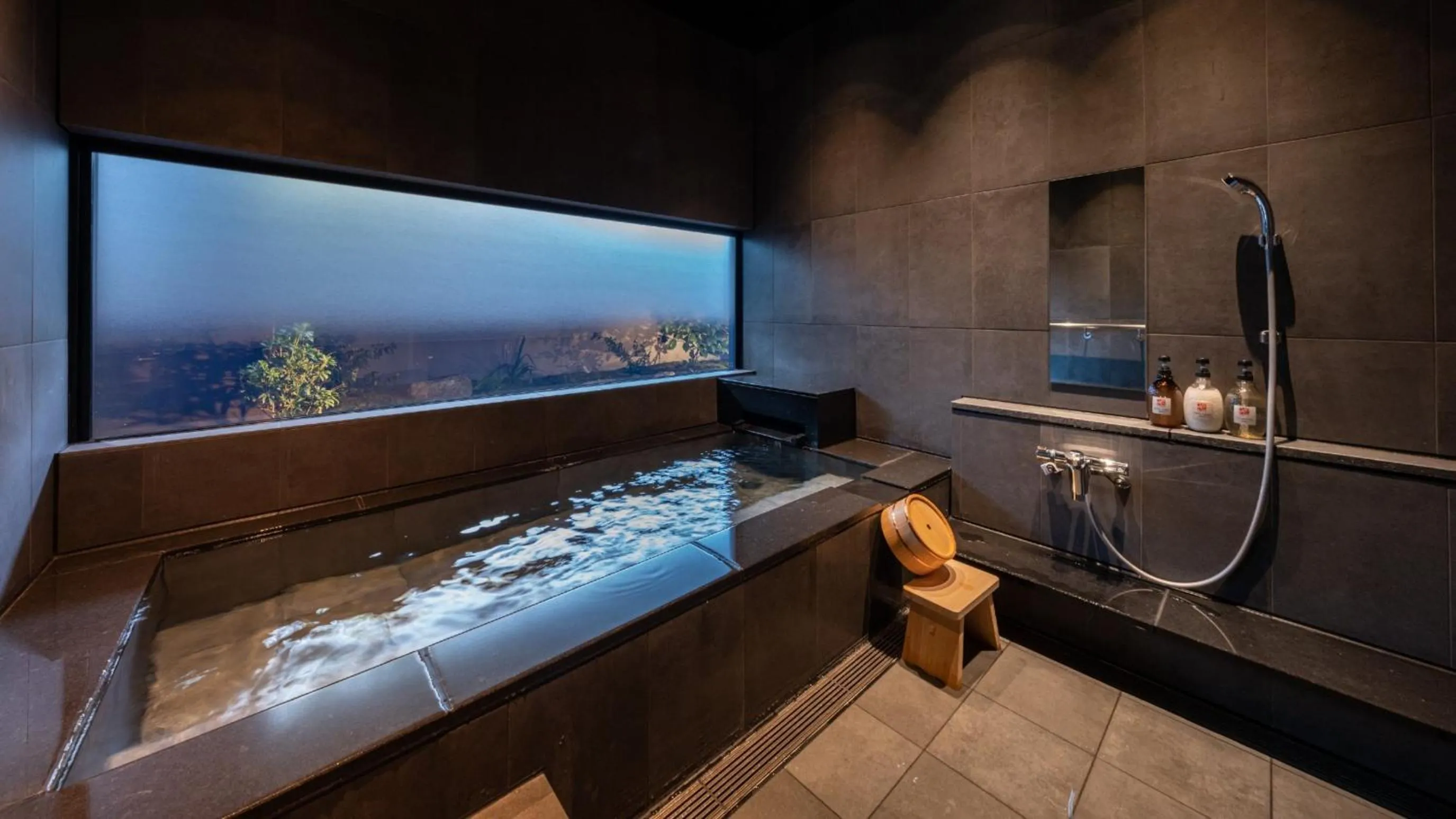 Hot Spring Bath in Onn Yuda Onsen