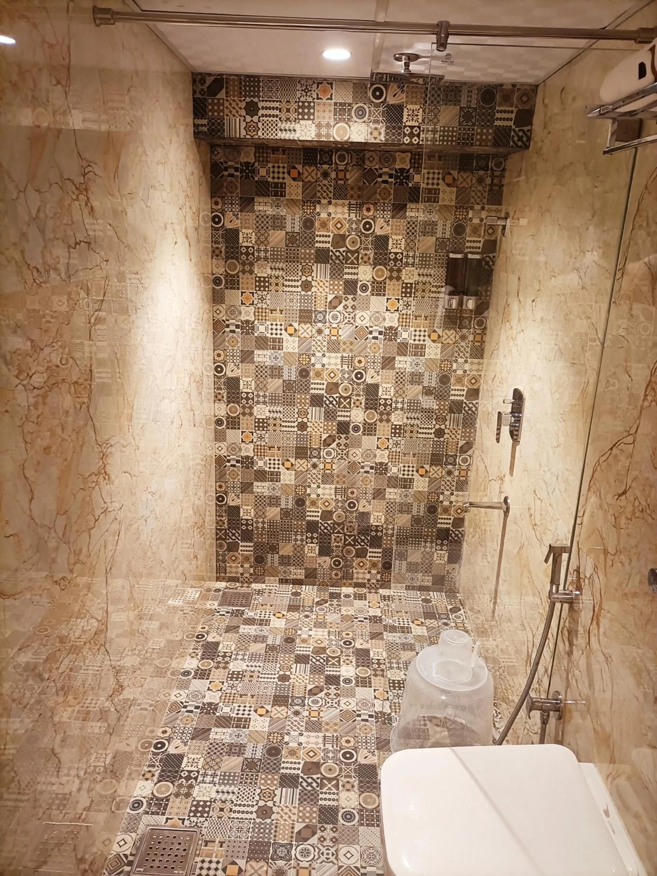 Shower in Rich Hotel Mumbai