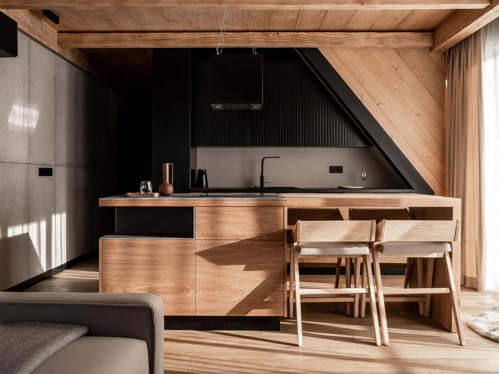 Kitchen or kitchenette in Villa T Apartments & SPA