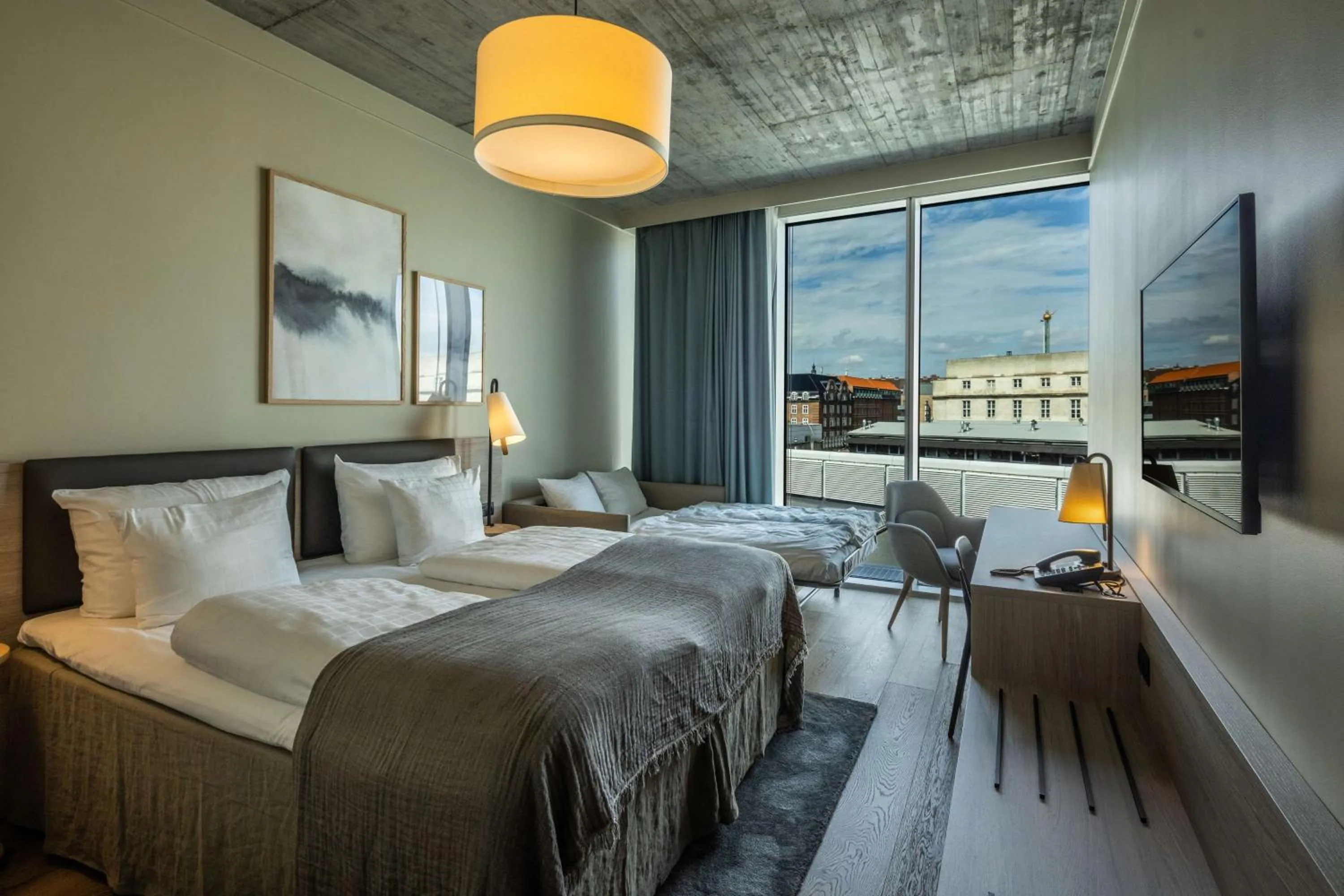 Bedroom, Bed in Scandic Spectrum