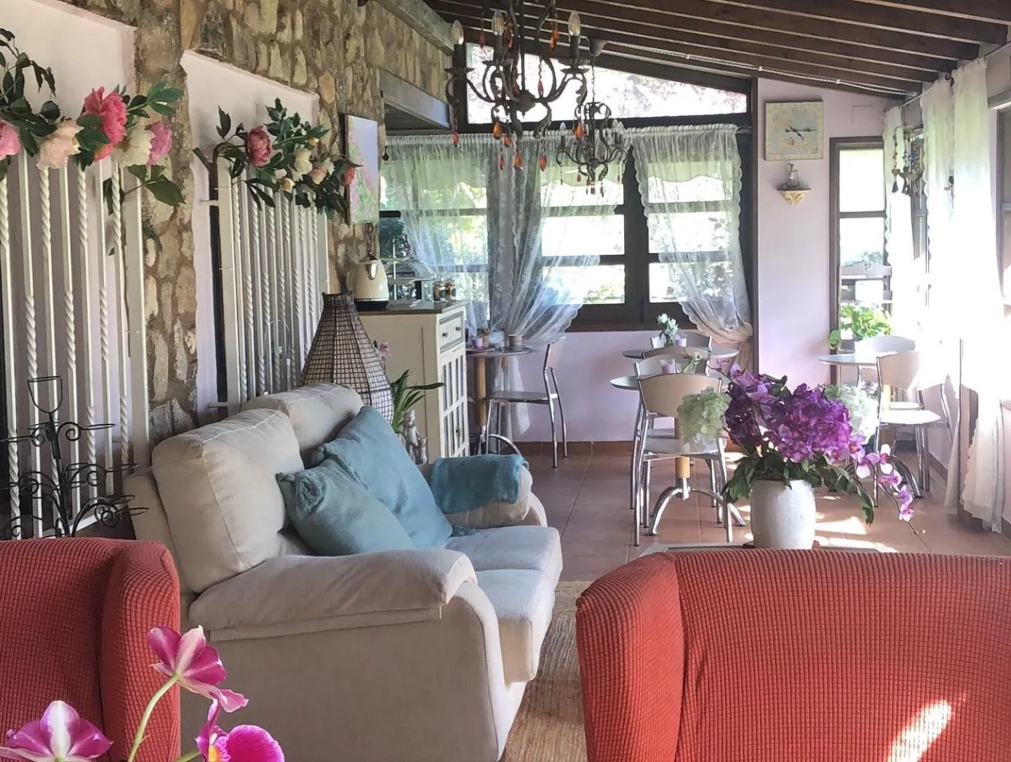 Dining area in Finca Vergel