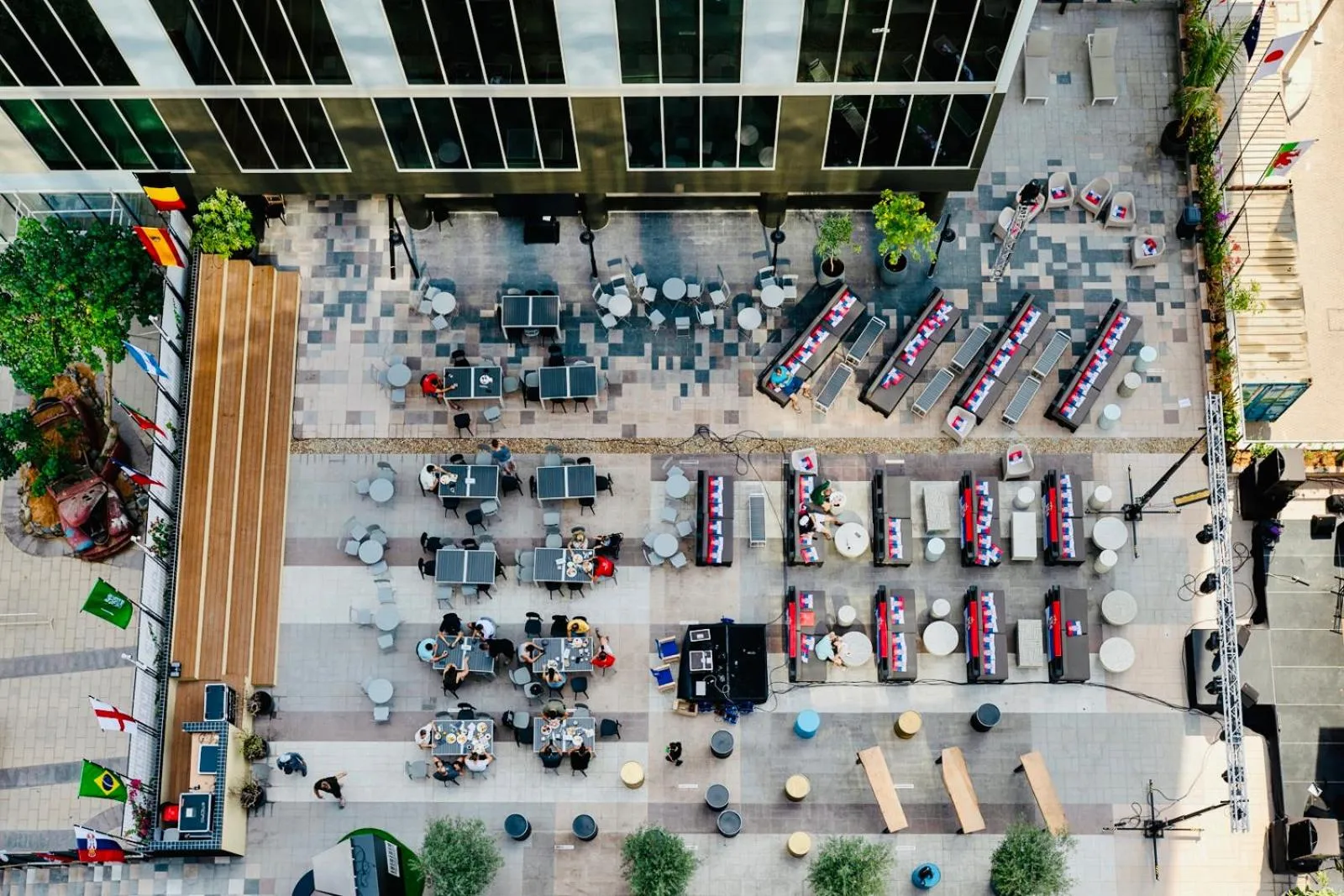 Patio in Emirates Sports Hotel, Dubai Sports City