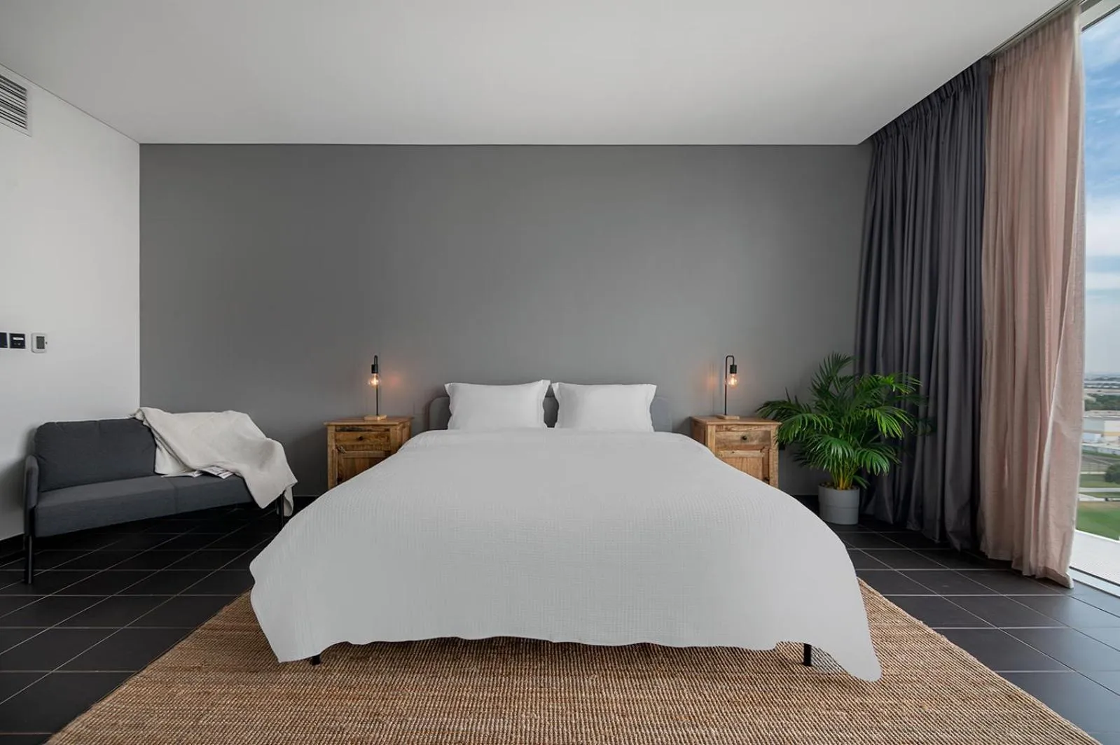 Bed in Emirates Sports Hotel, Dubai Sports City