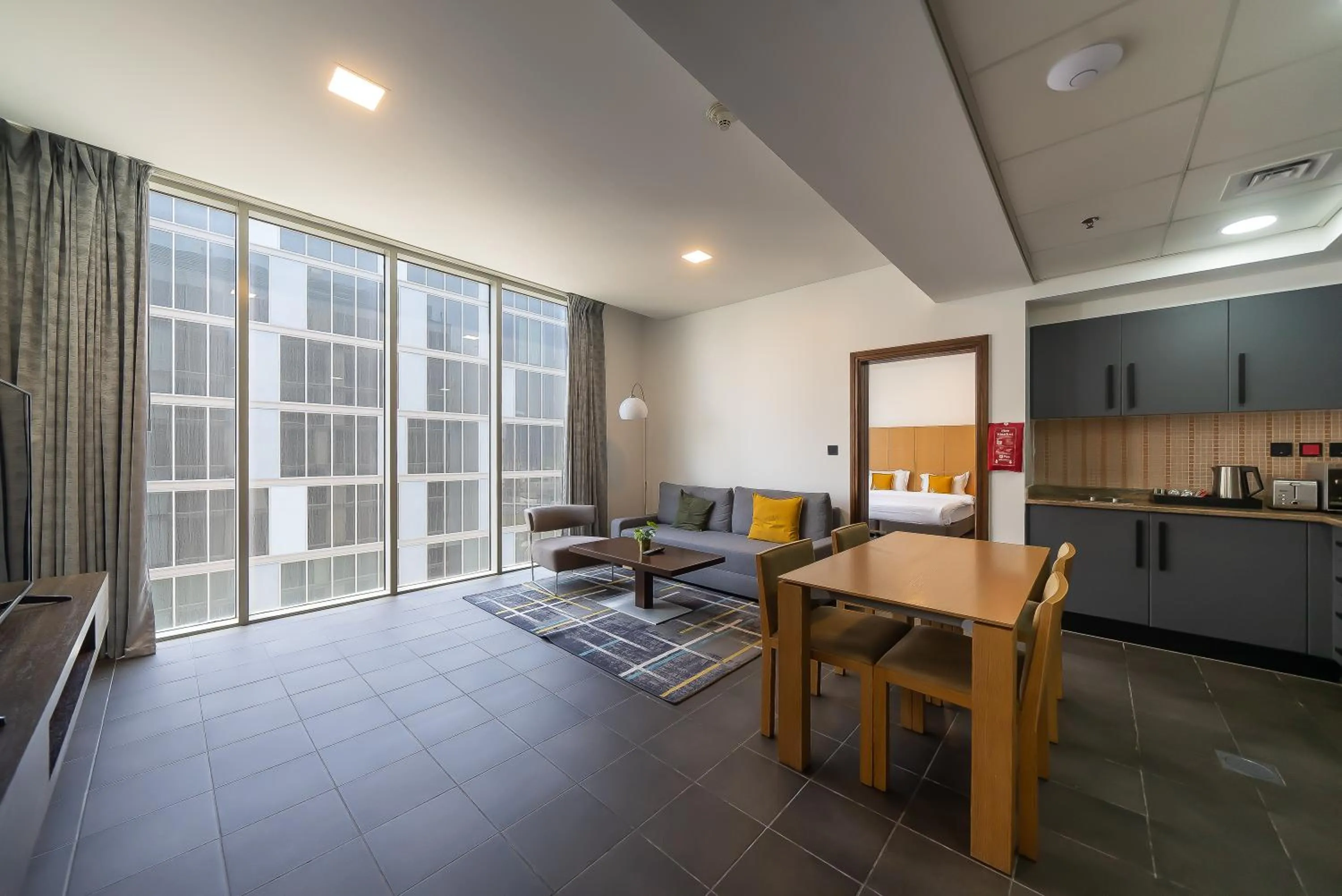 Living room in Emirates Sports Hotel, Dubai Sports City