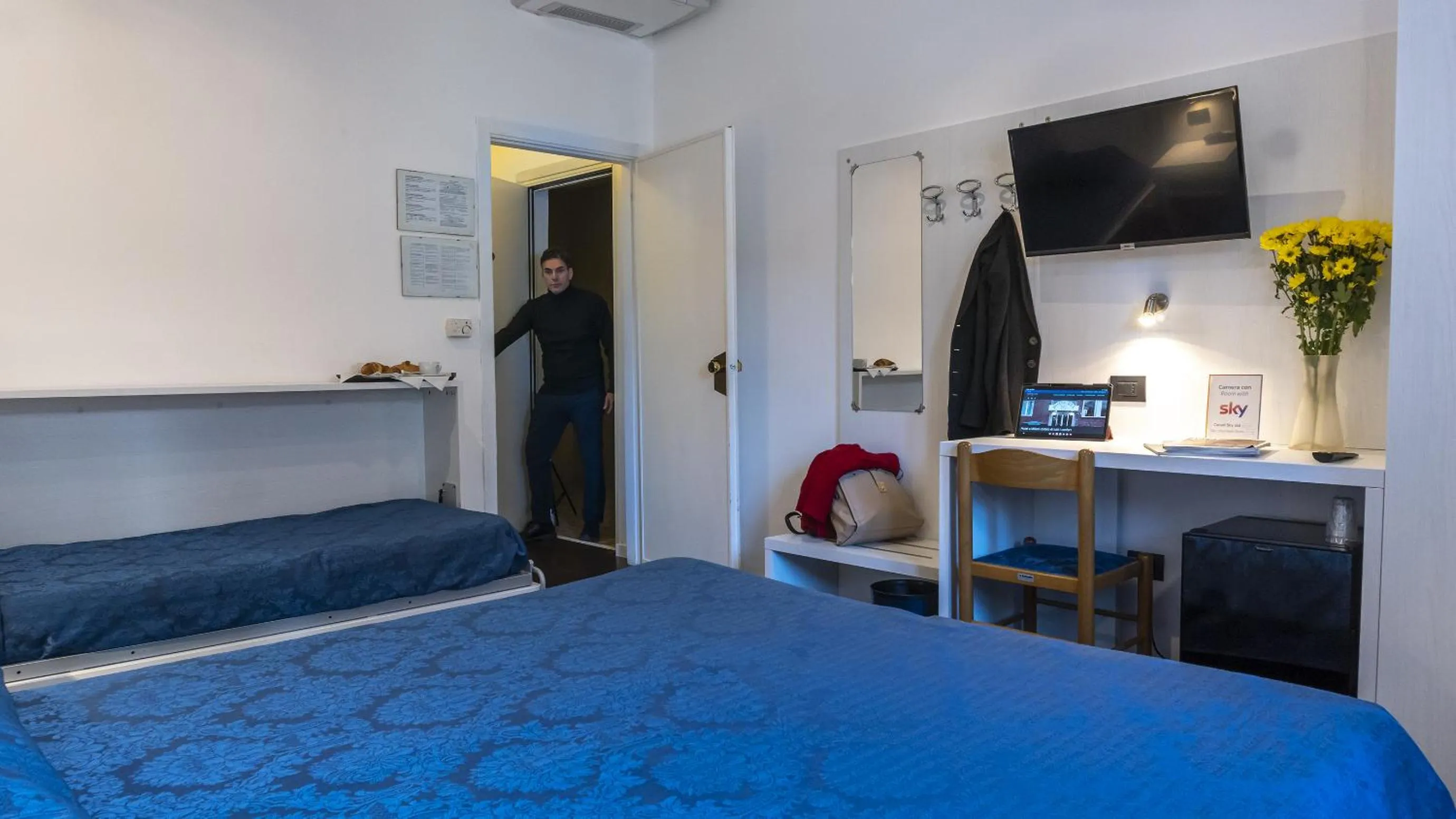 Bed in Hotel Rex Milano