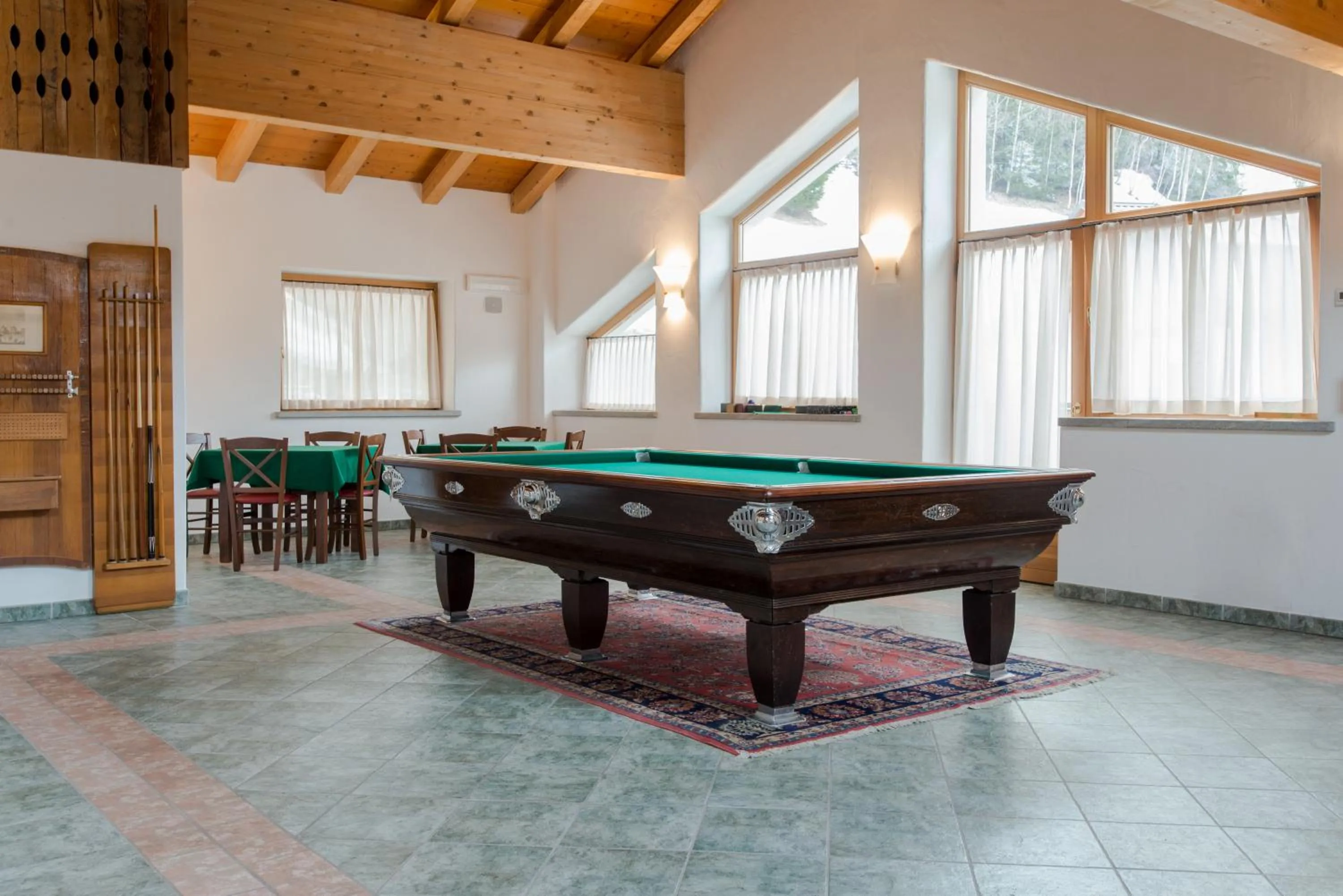 Billiard in Hotel San Carlo, tra Bormio e Livigno