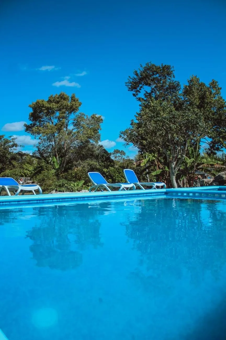 Swimming pool in Ecohotel Shalom