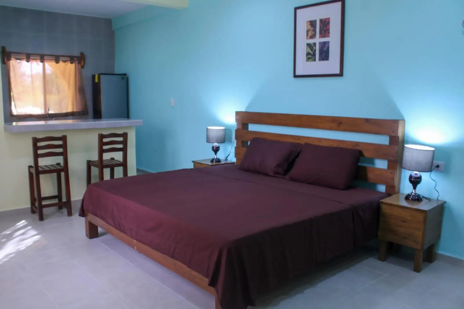 Bed in Ecohotel Shalom