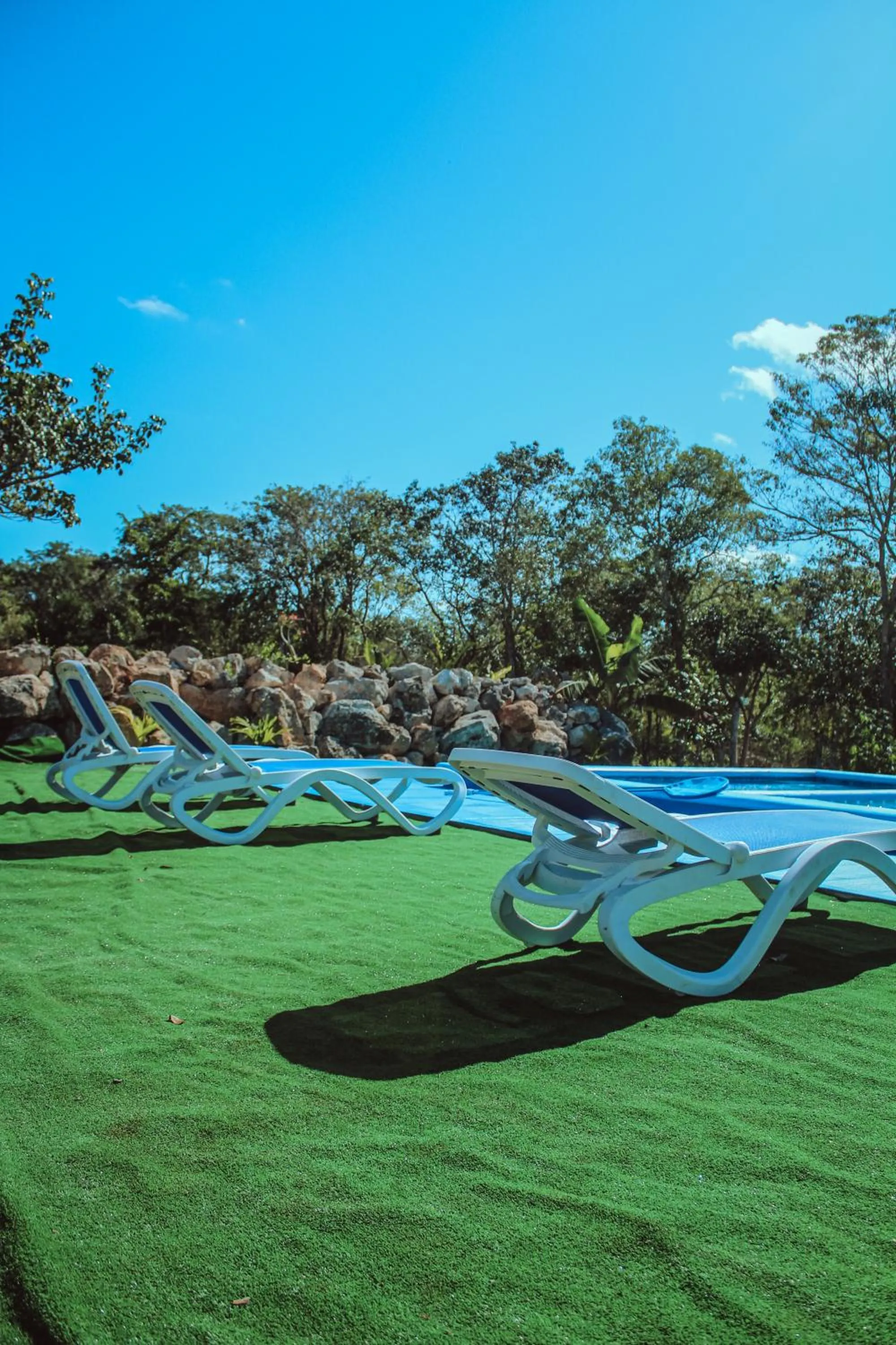 Swimming pool in Ecohotel Shalom