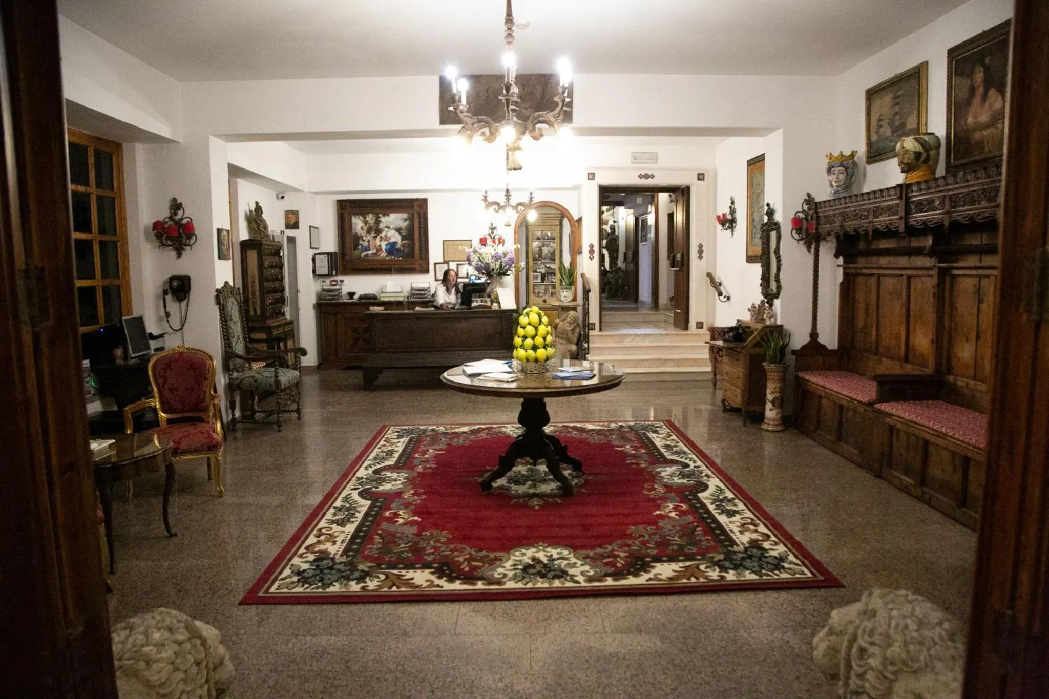 Lobby or reception in Hotel La Riva