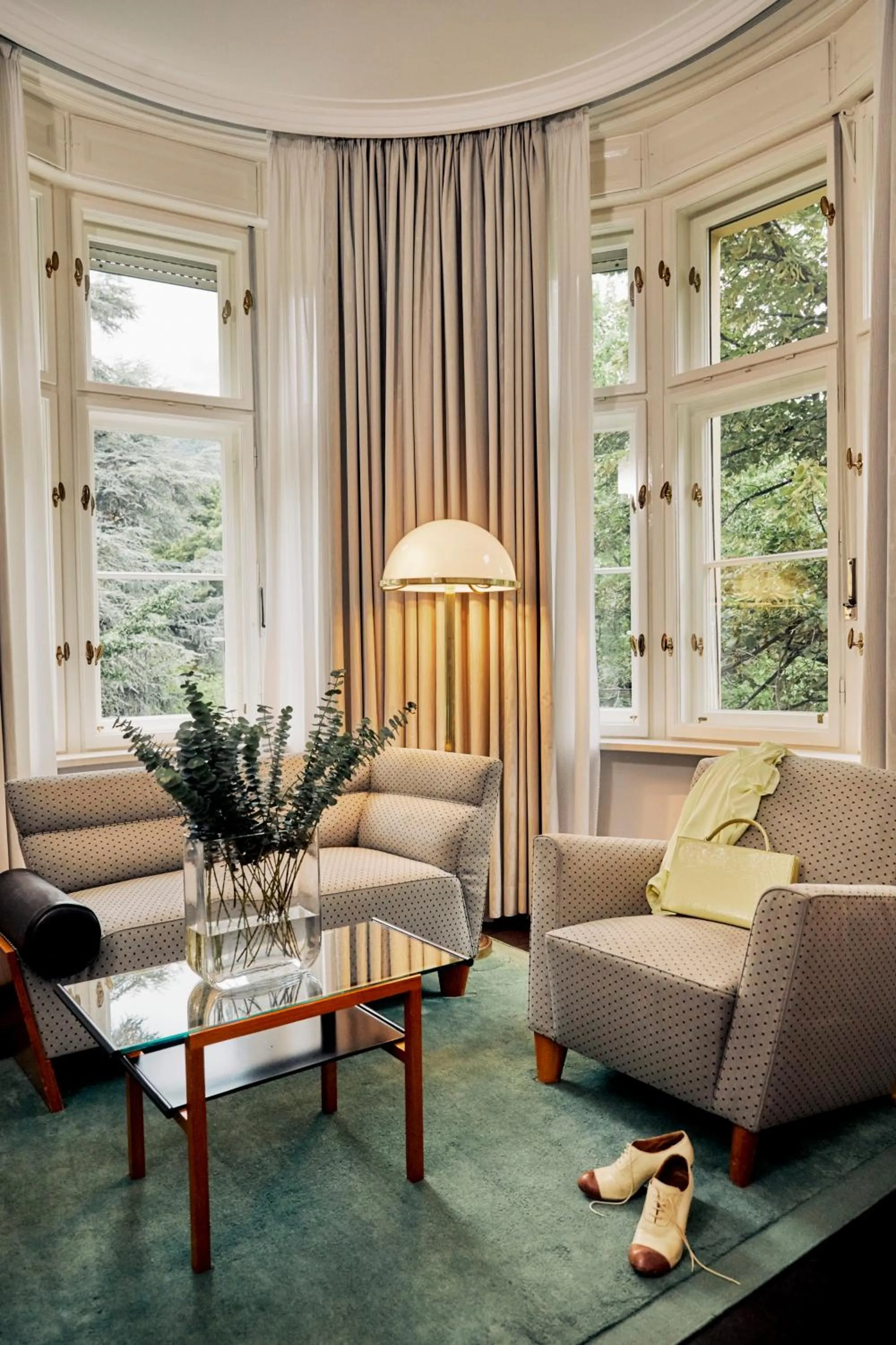 Living room in Parkhotel Laurin