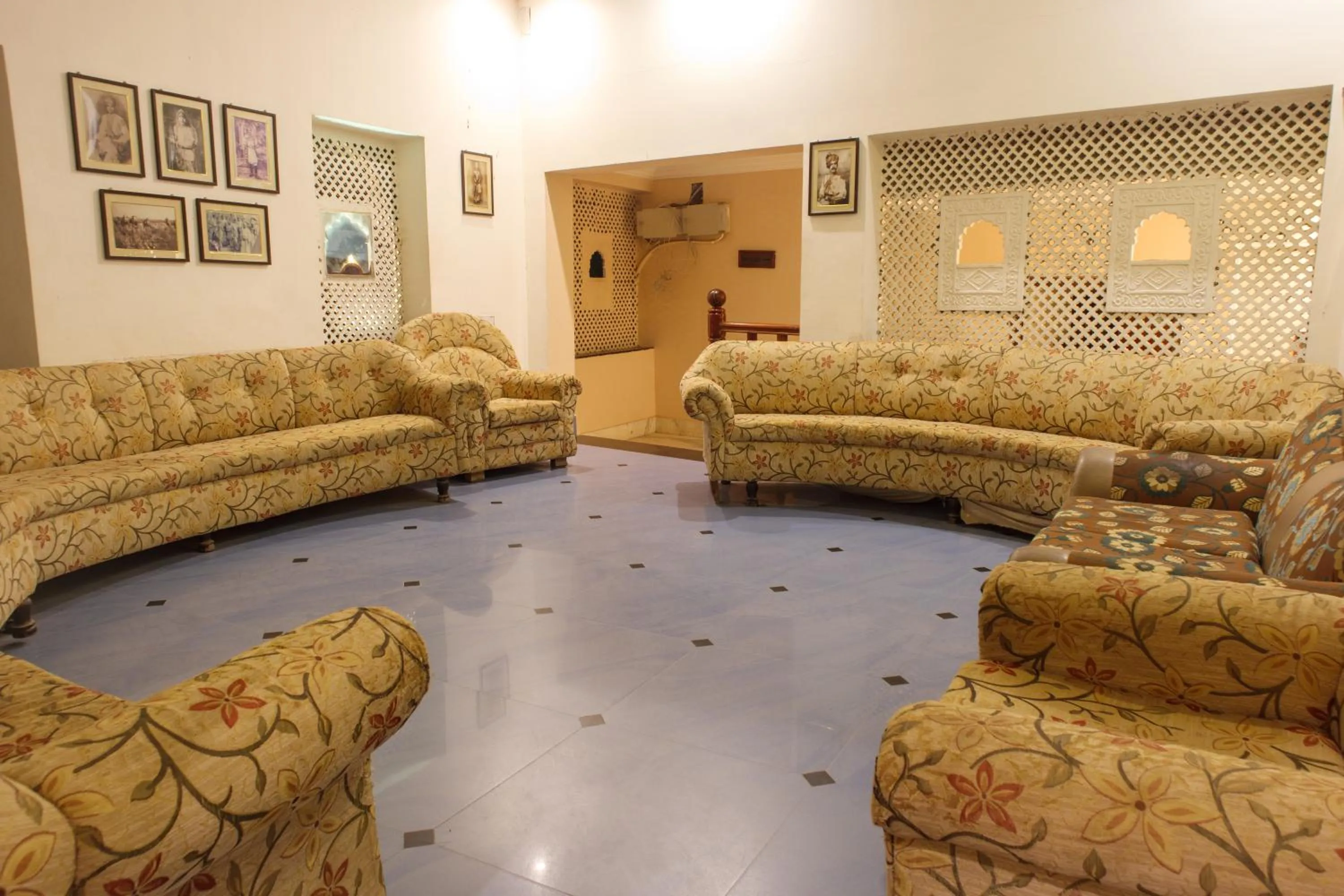Seating area in Hotel Sagar Niwas