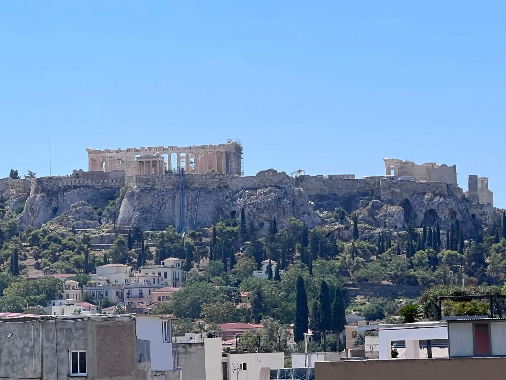 Natural landscape in Royalty Suites Psyrri