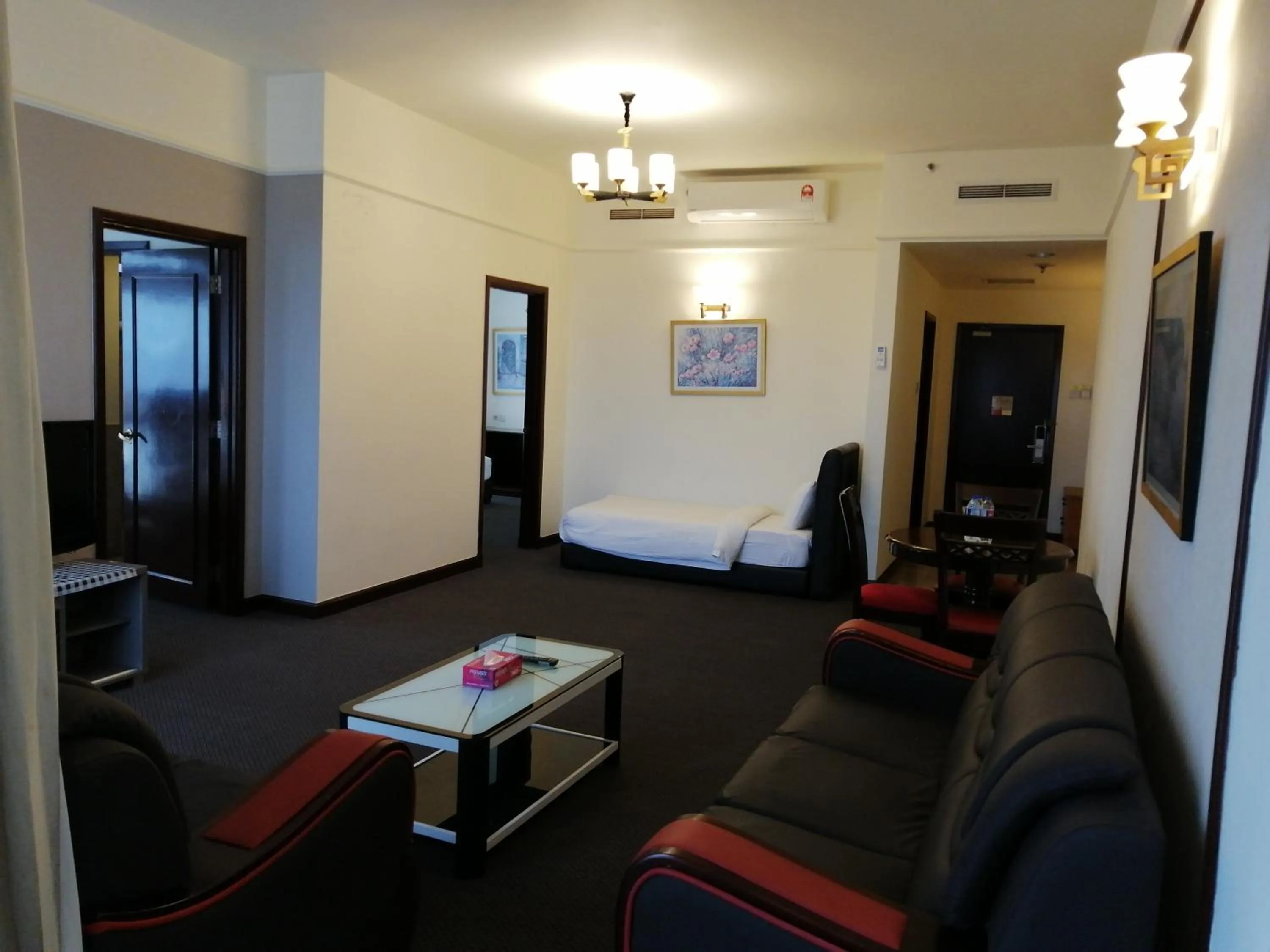 Living room in Kl landmark apartment at berjay Times square