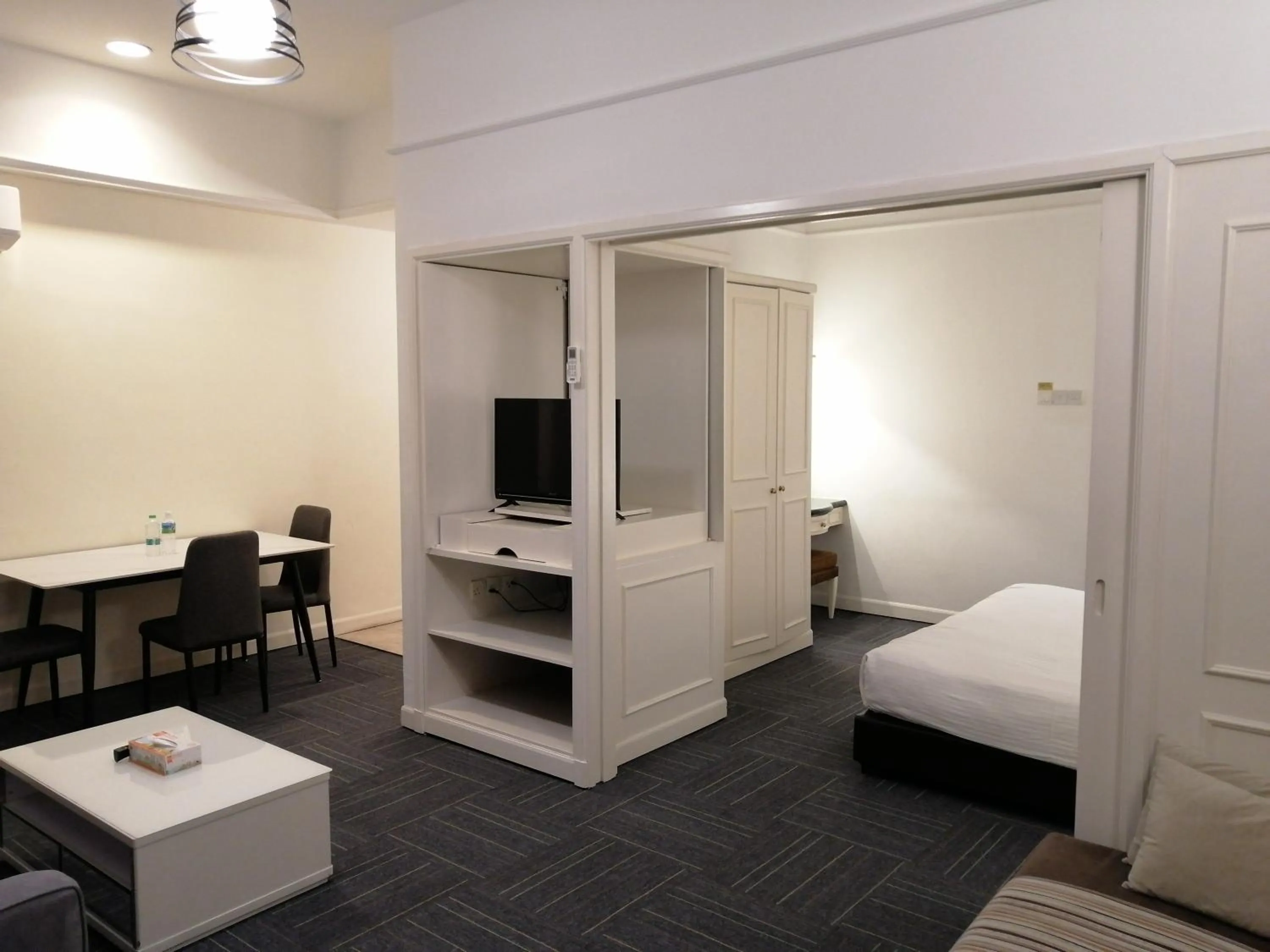 Living room in Kl landmark apartment at berjay Times square