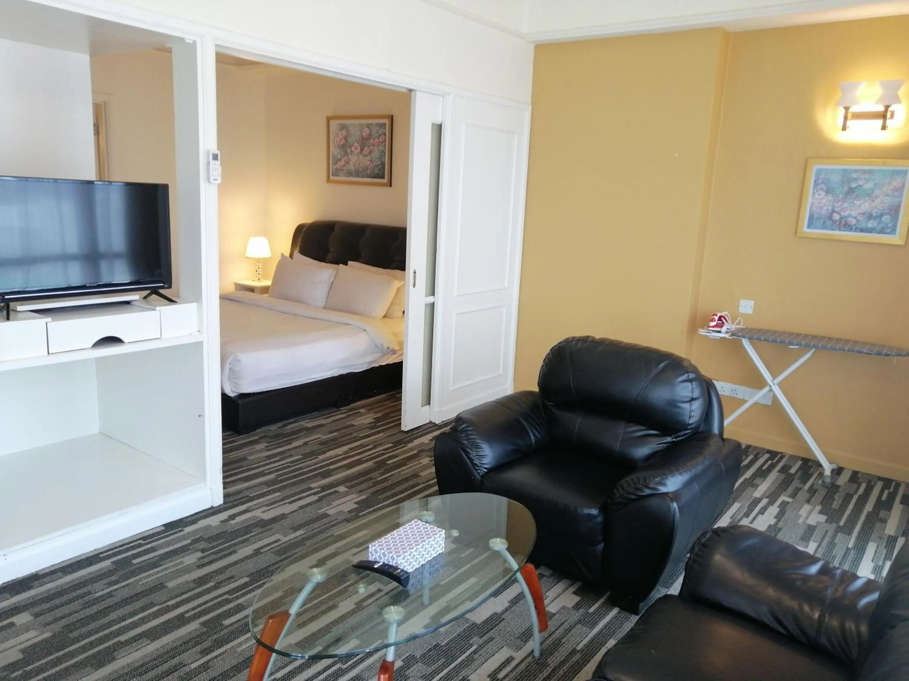 Living room in Kl landmark apartment at berjay Times square