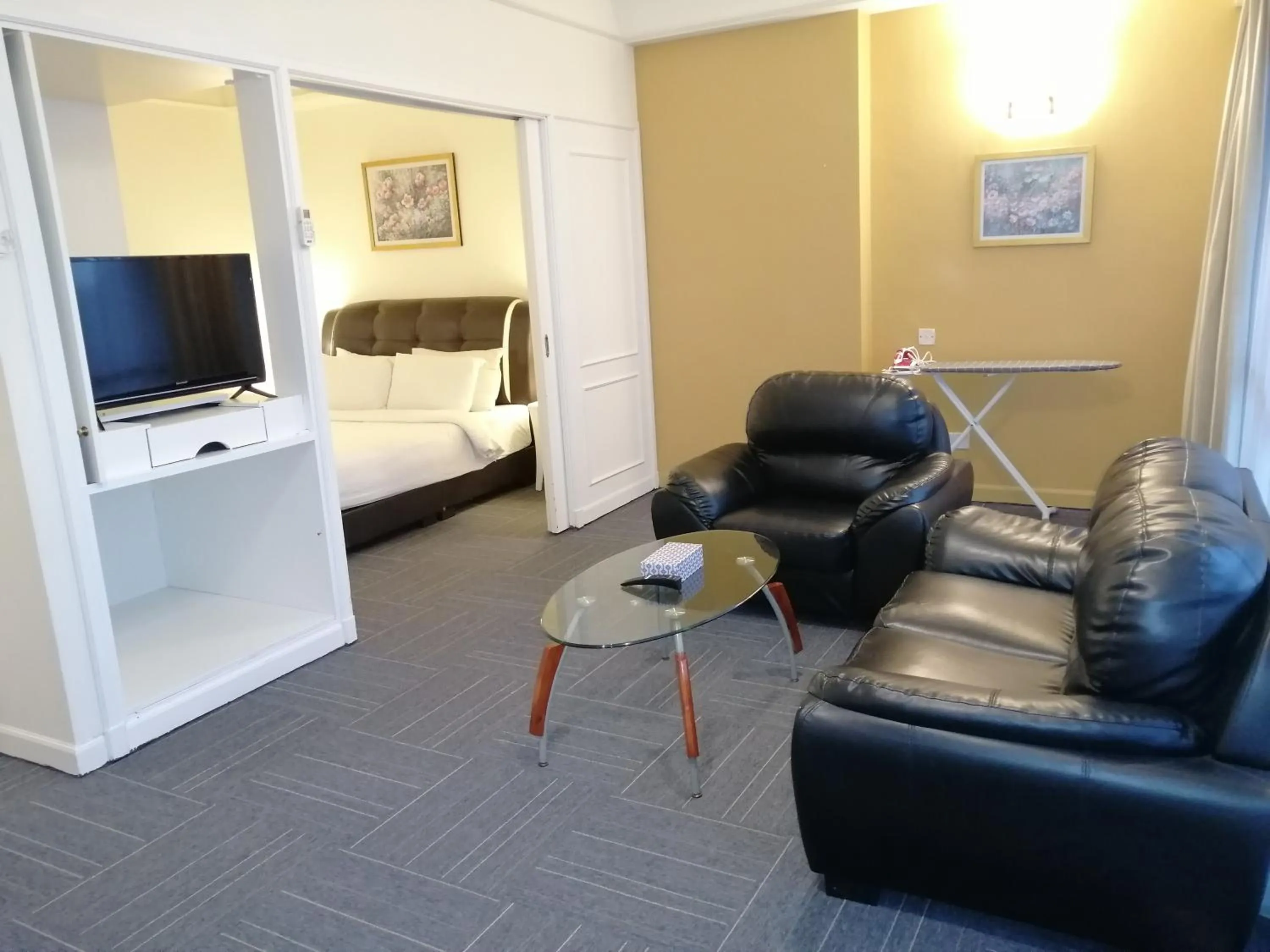 Living room in Kl landmark apartment at berjay Times square