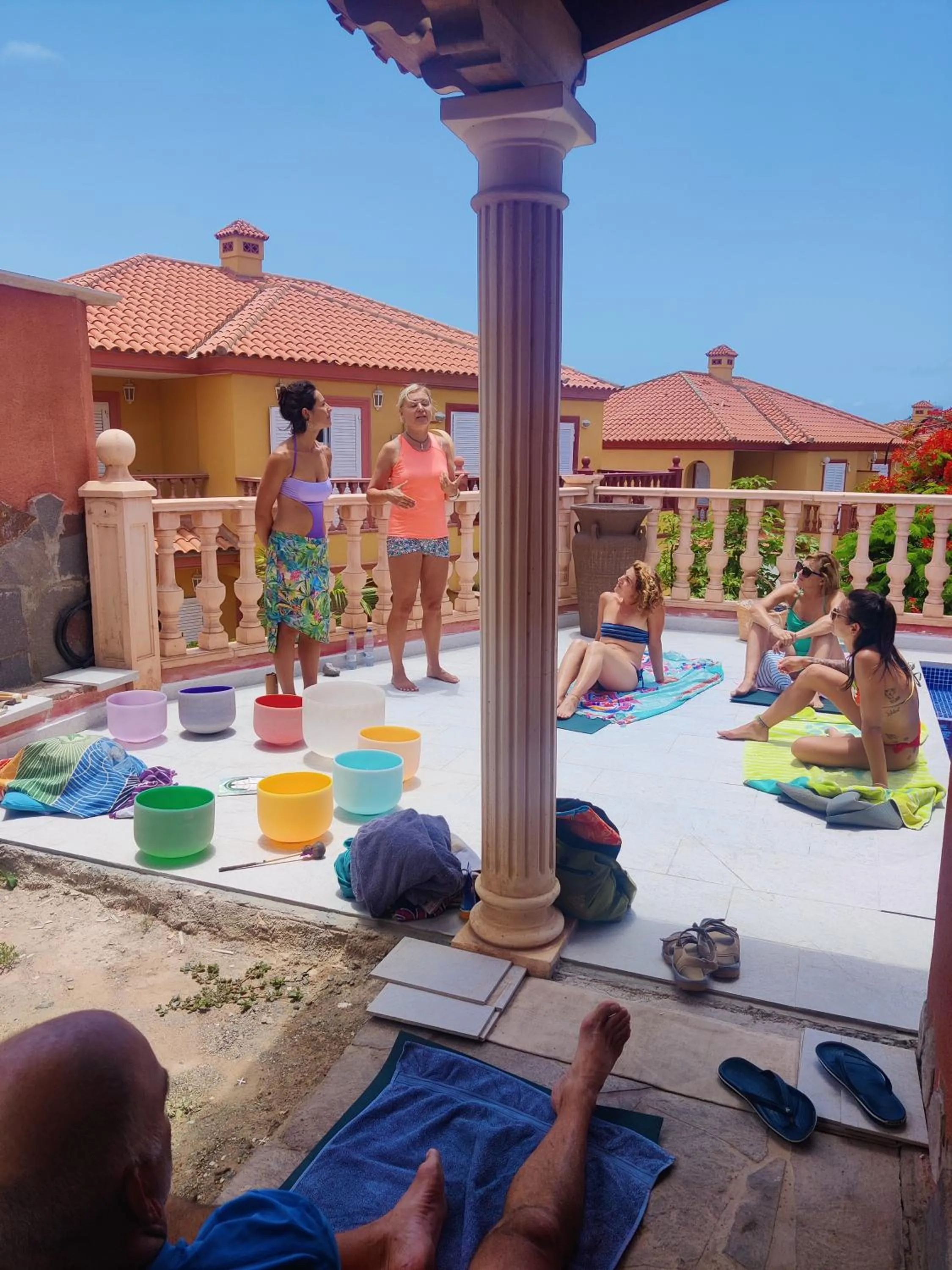 Patio in Duque Nest Hostel