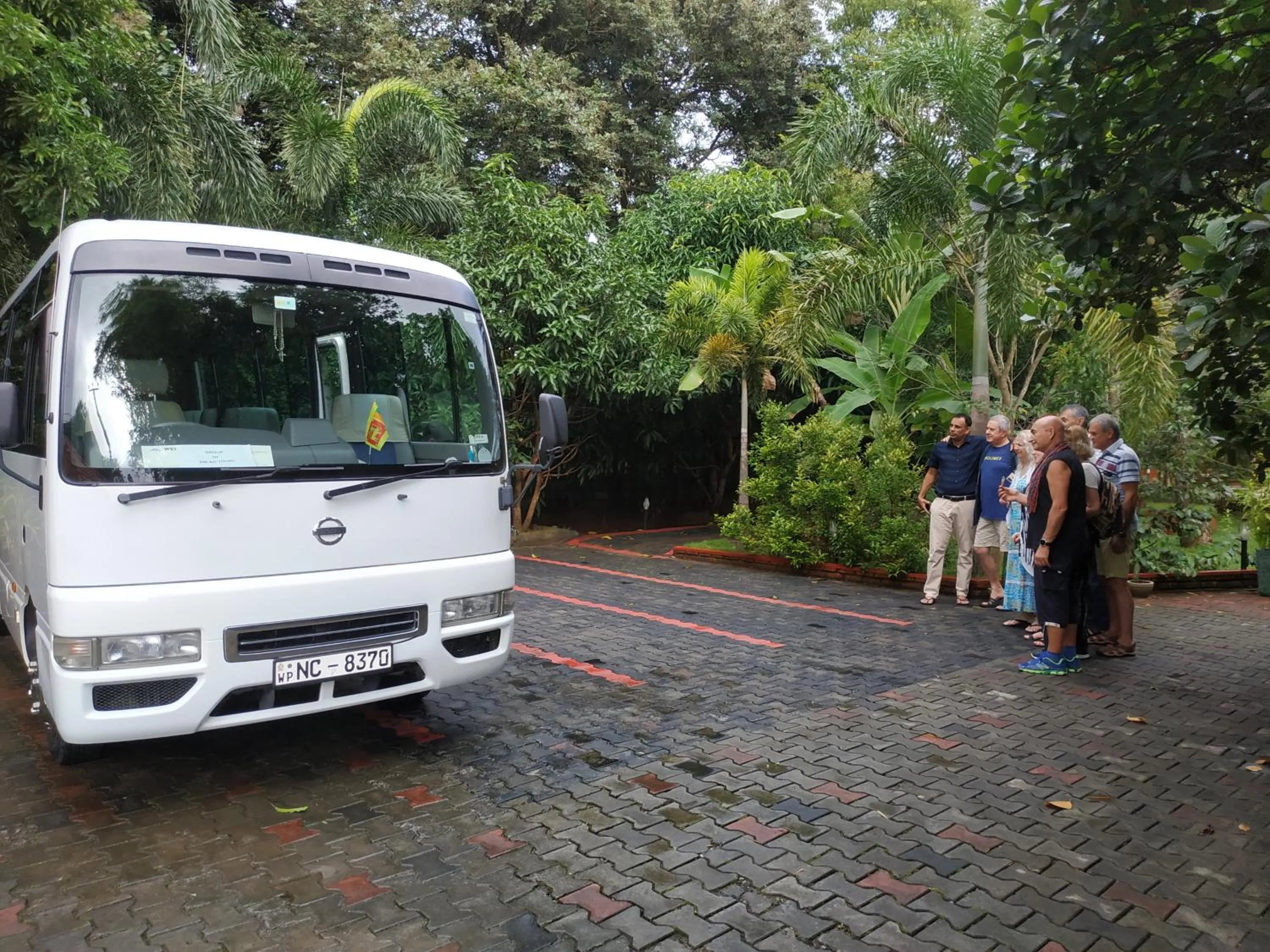 People in Sigiriya Cashew Palace Resort