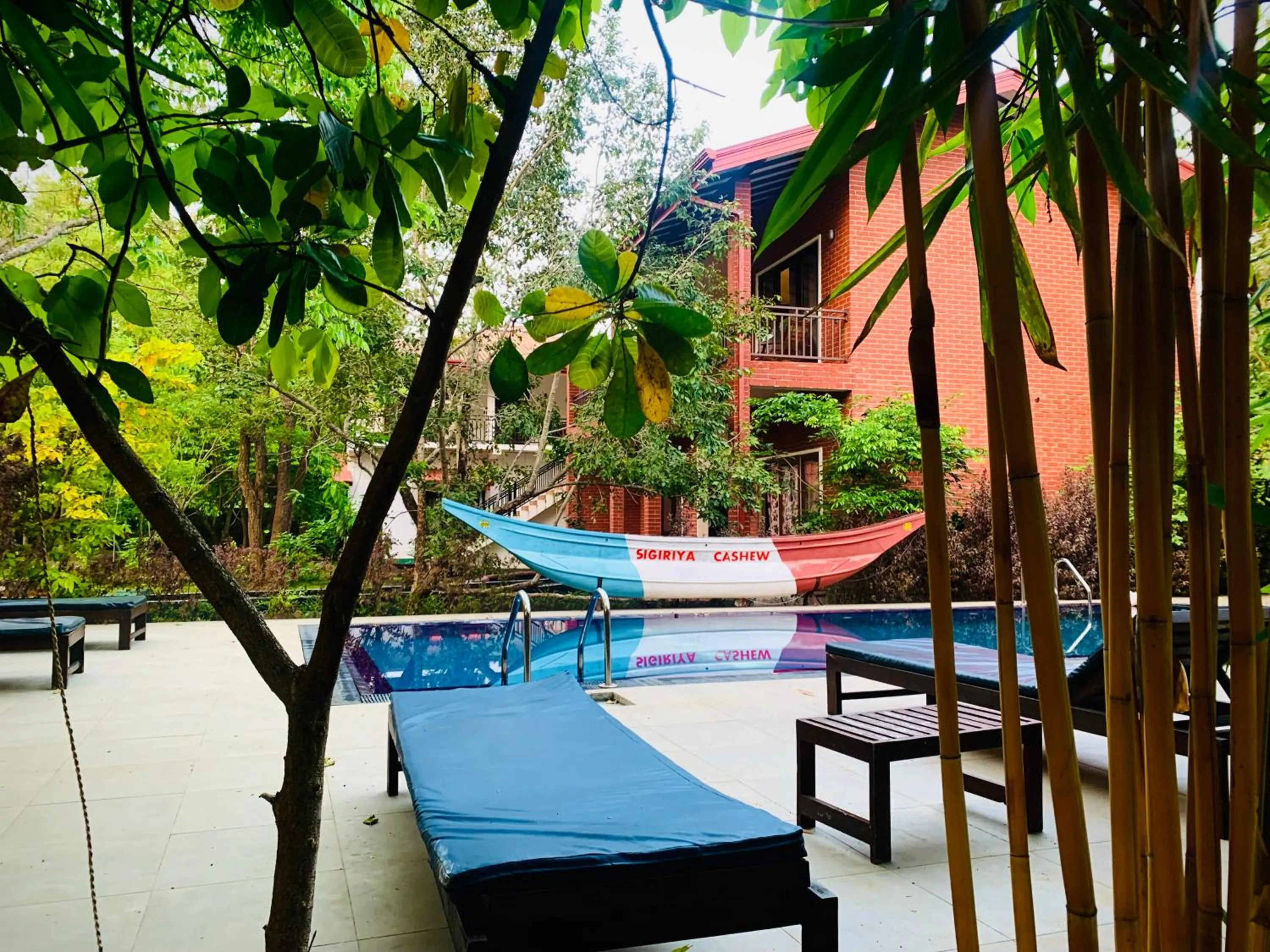 Pool view in Sigiriya Cashew Palace Resort