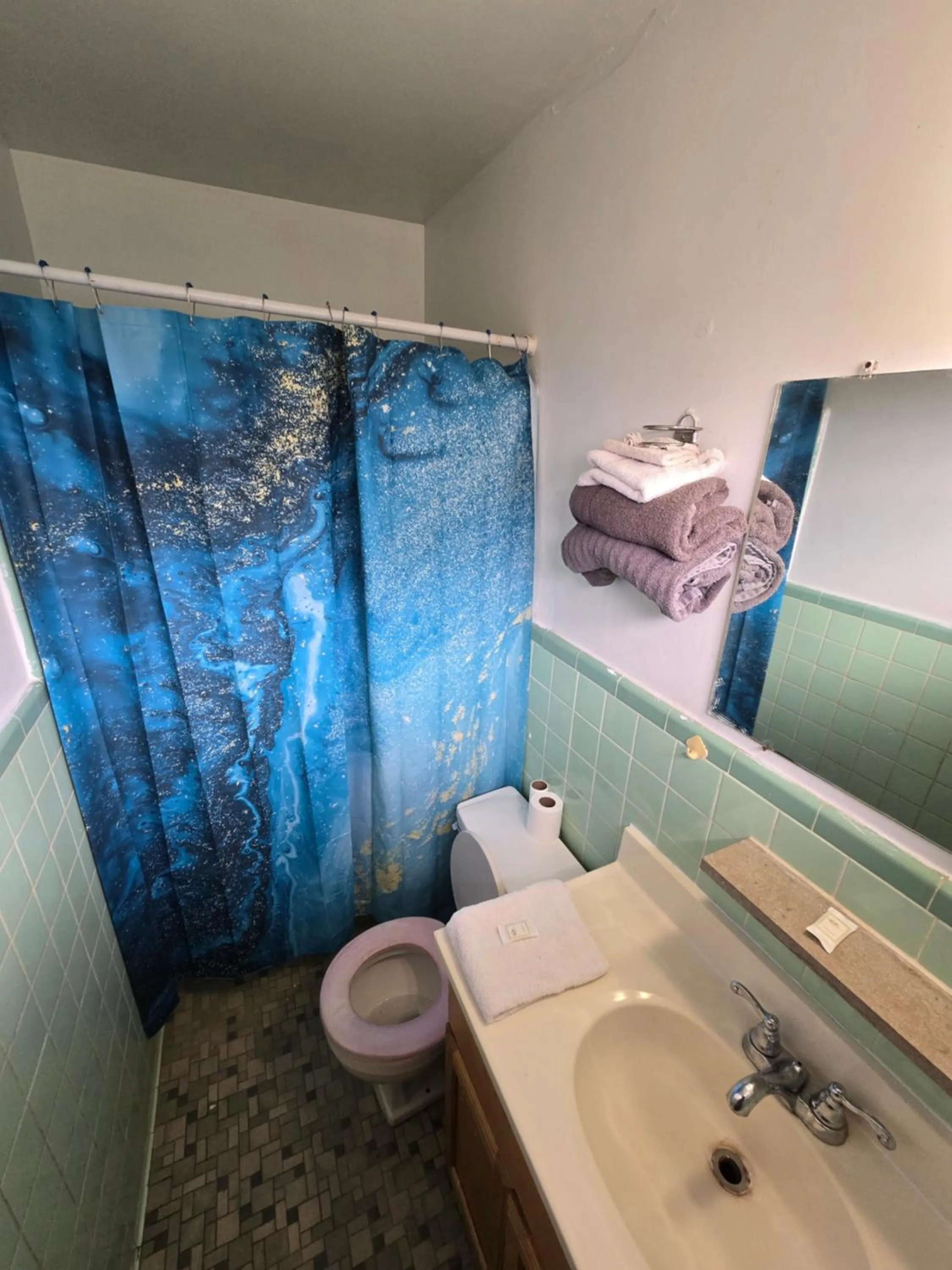 Bathroom in OYO Sandman Inn