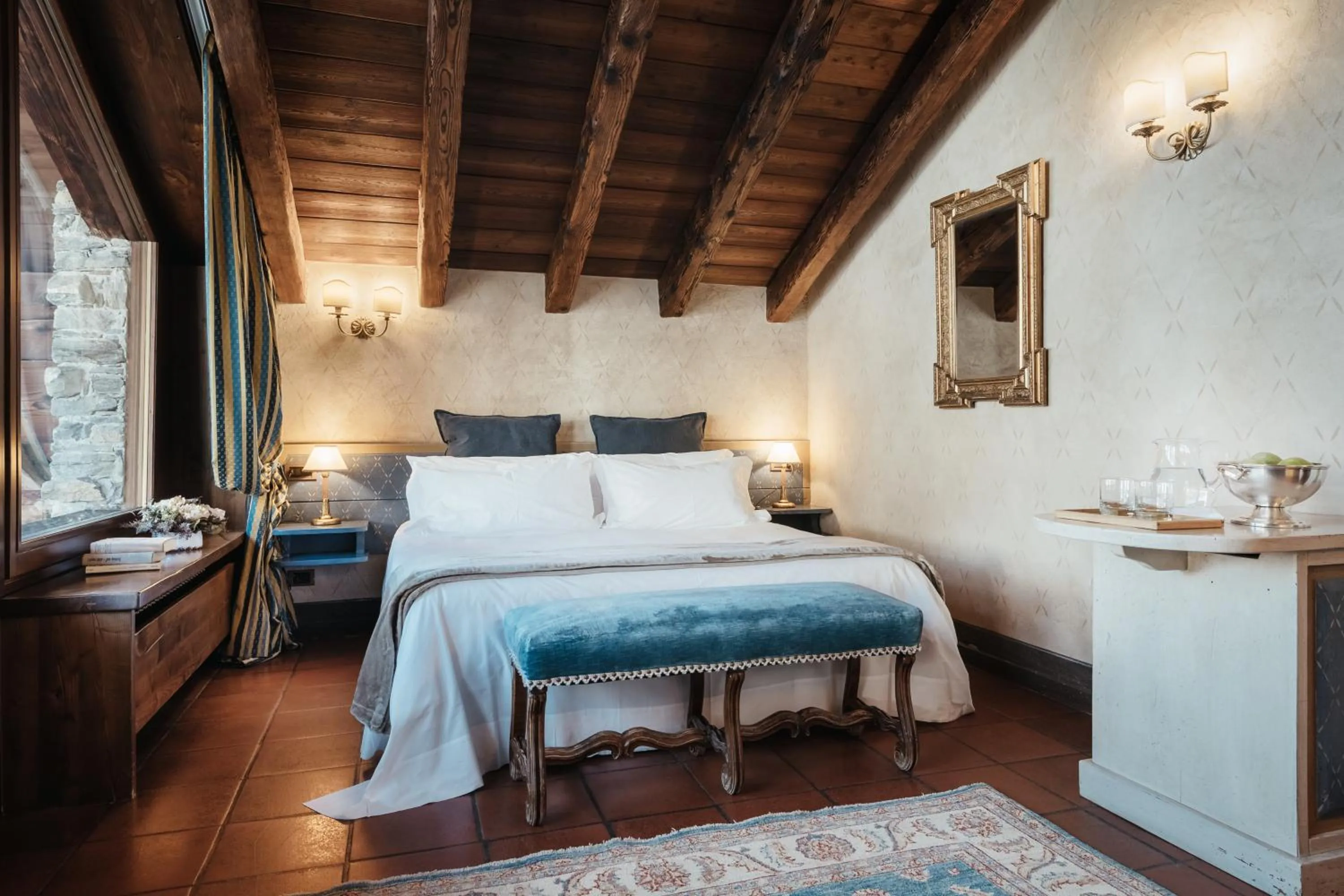 Bedroom, Bed in Relais Mont Blanc Hotel & Spa