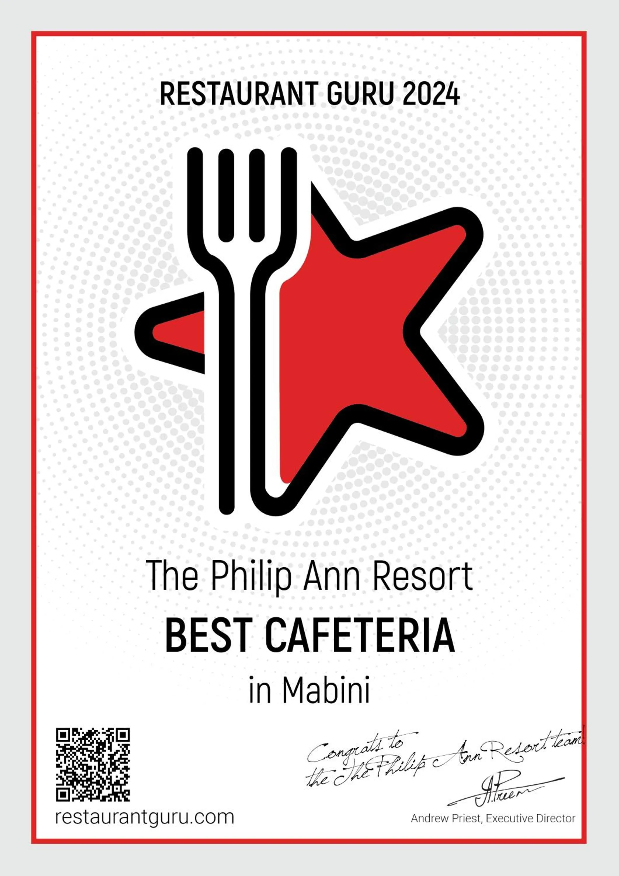 Restaurant/places to eat in The Philip Ann Resort