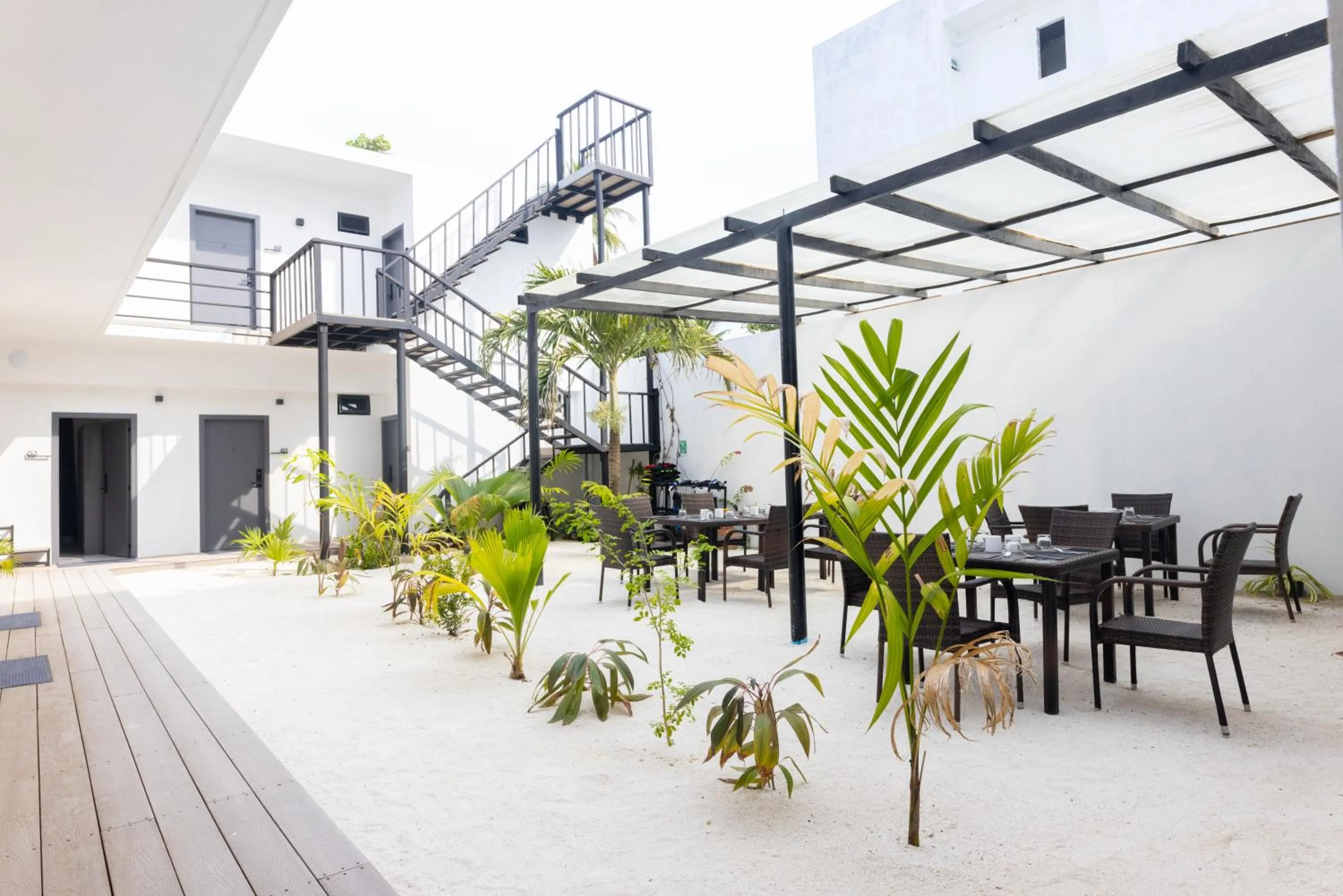 Patio in Atoll Residence Dhangethi