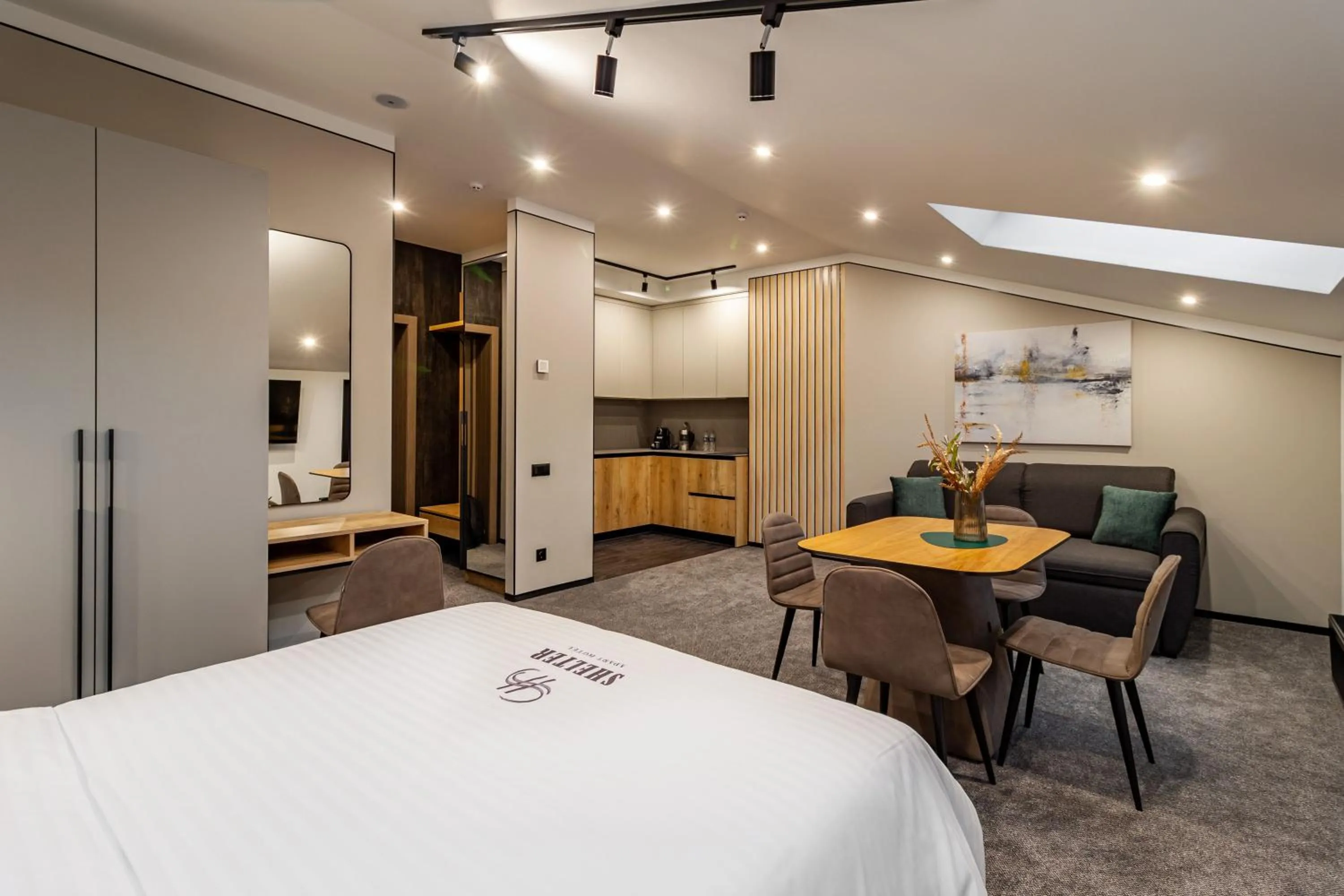 Bed in Shelter Apart Hotel