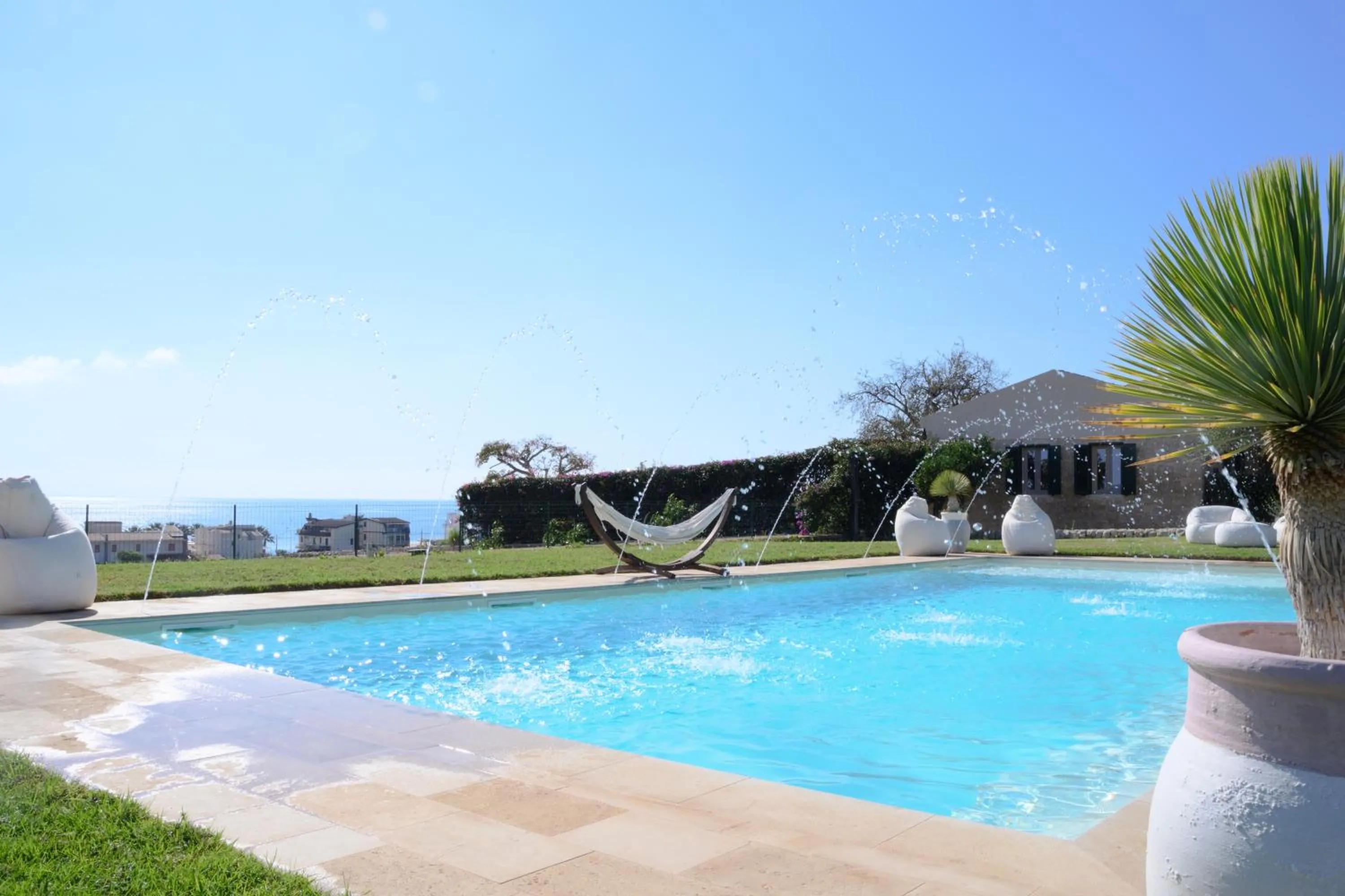 Pool view in Poggio Leano Boutique Hotel