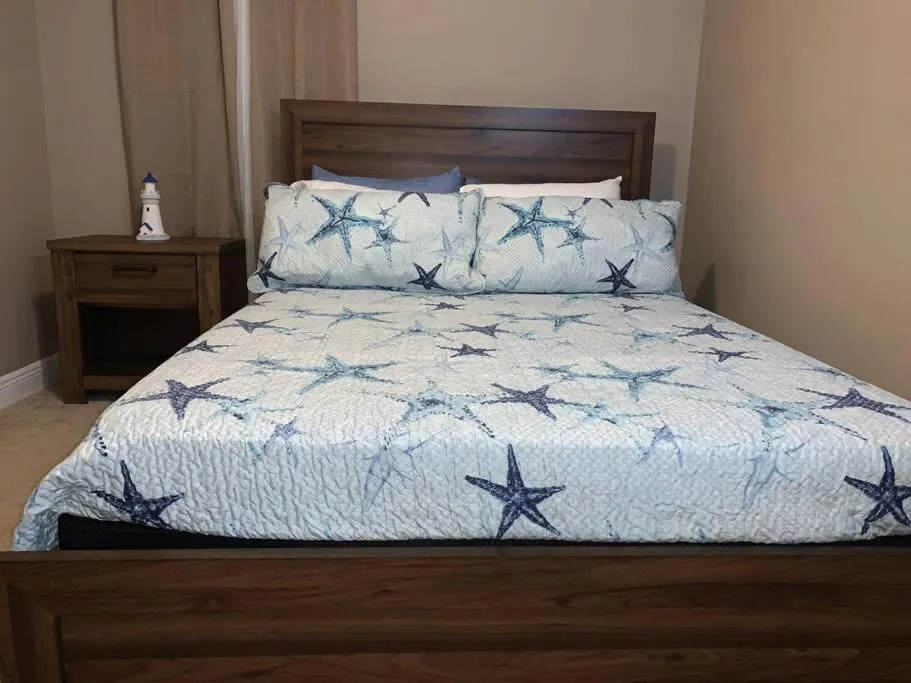 Bed in D's Florida Vacation Home