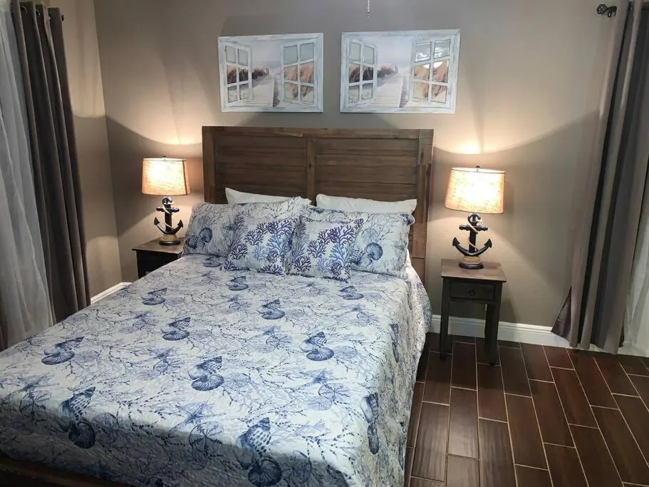 Bed in D's Florida Vacation Home