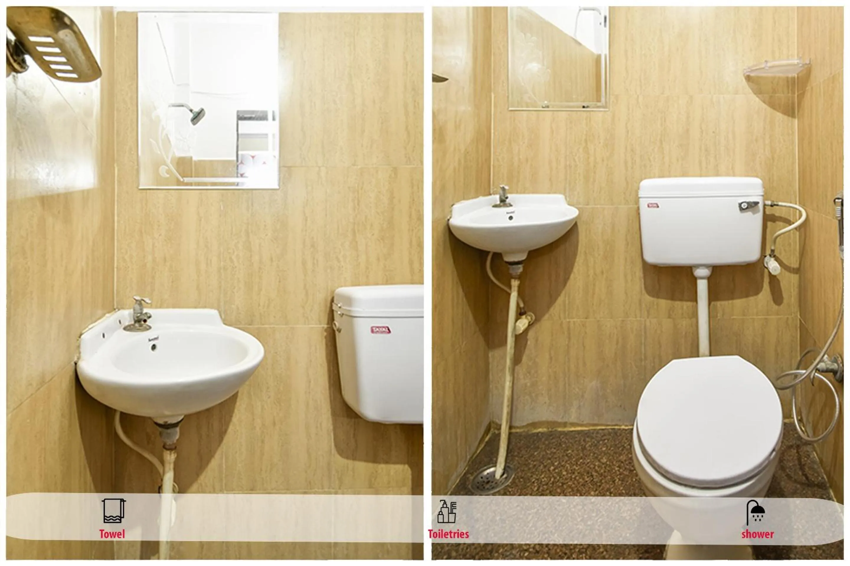 Bathroom in Hotel O Pragati Inn