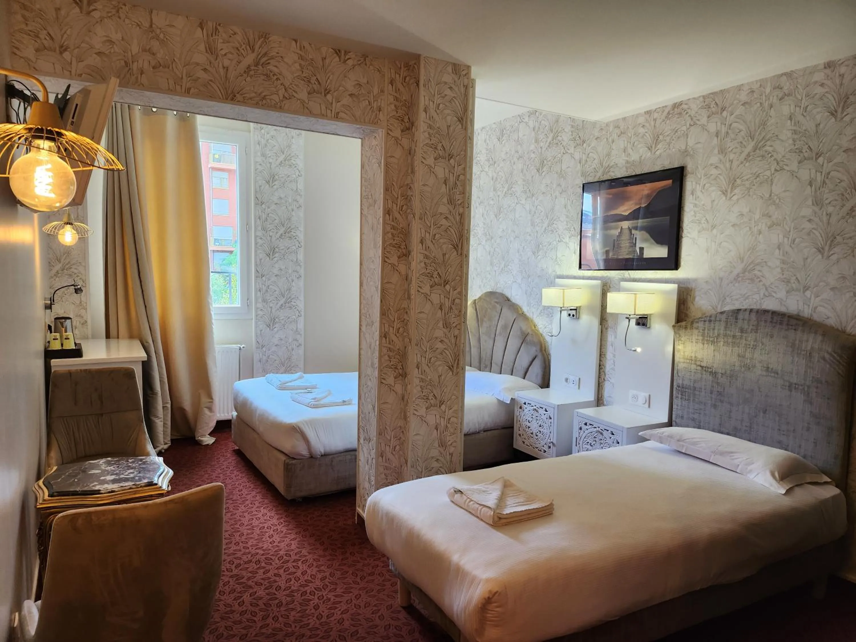 Photo of the whole room, Bed in HOTEL ROYAL Paris Ivry