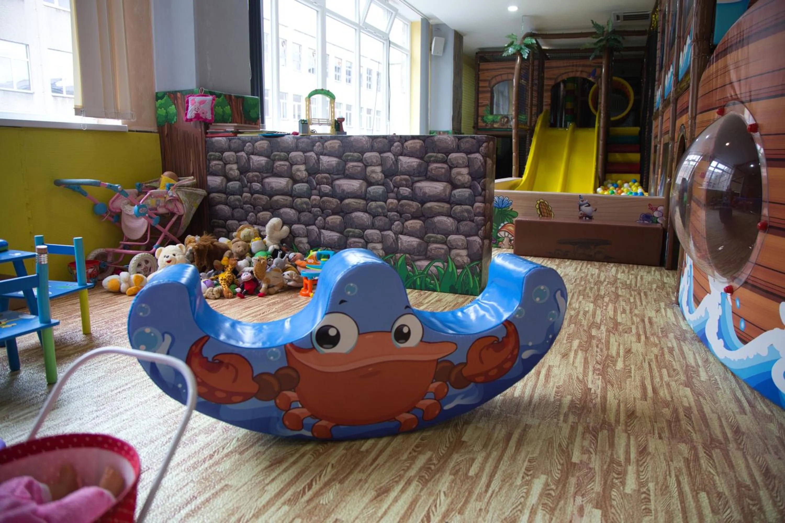 Children play ground in Olympland Hotel