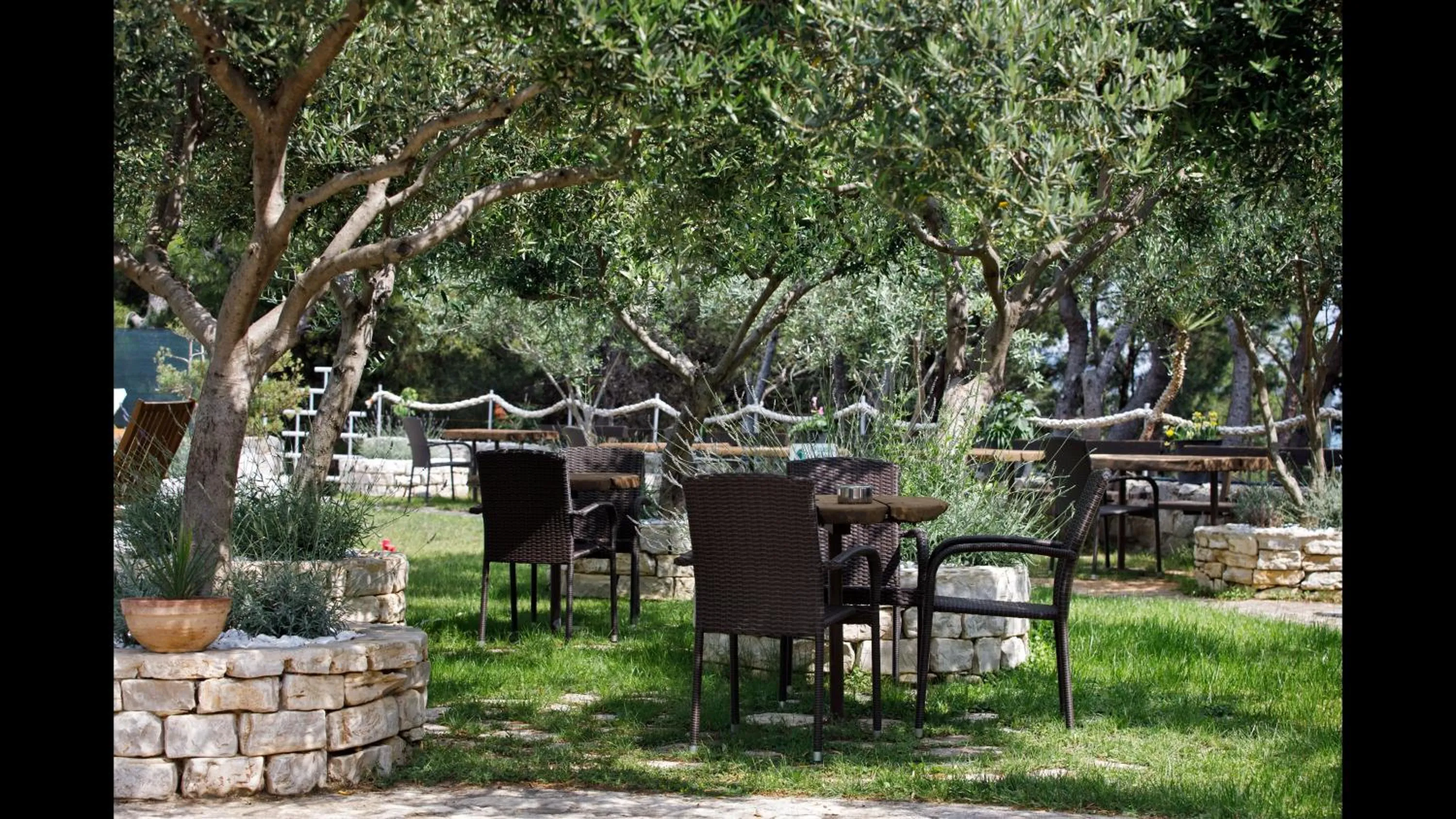 Garden in Fully equiped Beach Apartments with its own balcony