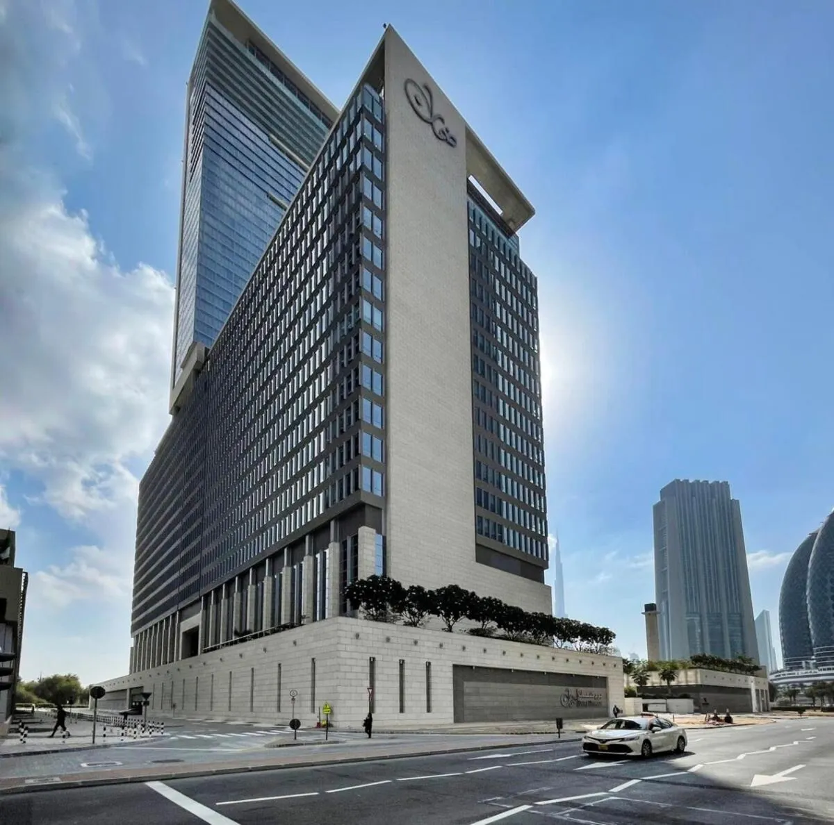 Property building in Silkhaus comfy DIFC studio with Burj Khalifa view